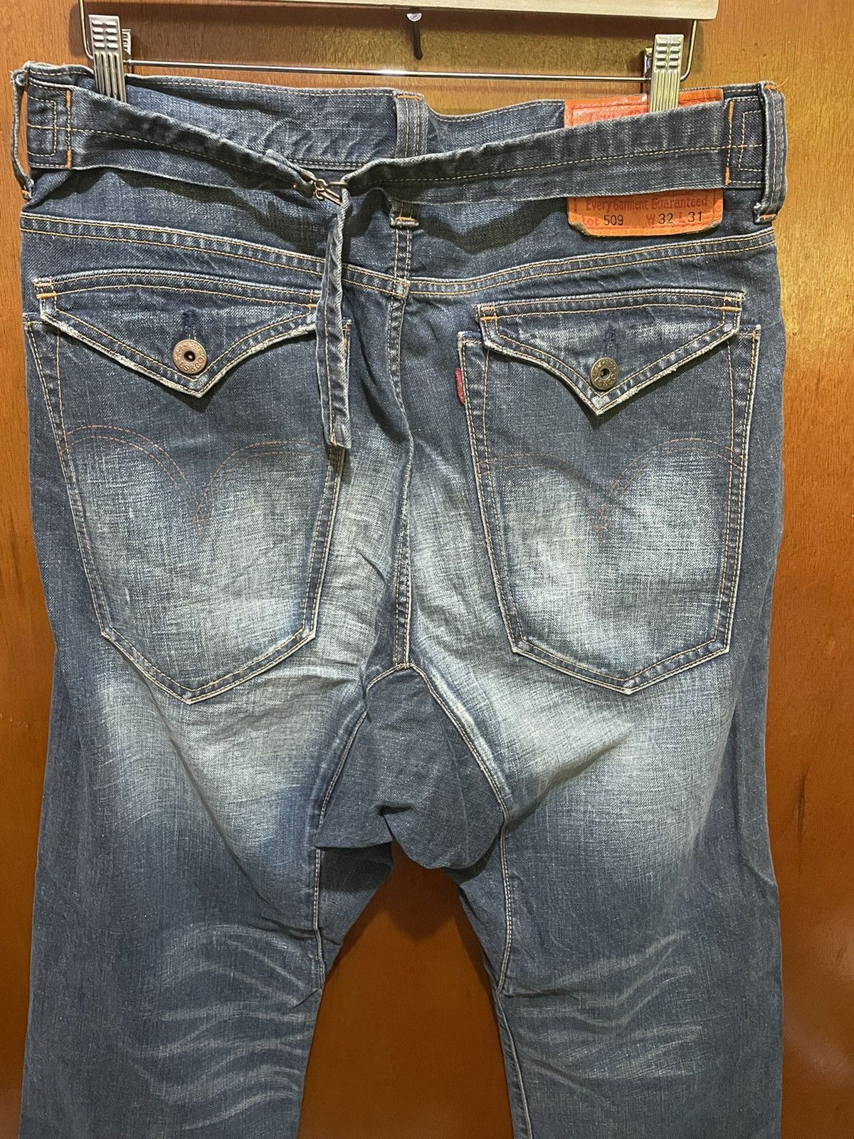 Levi's Rare Levis Classic With Buckle Back Jeans Size US 36 / EU 52 - 6 Thumbnail