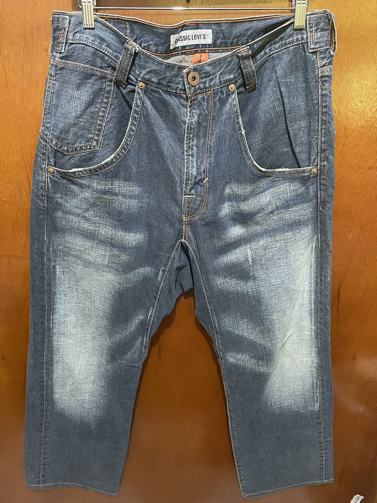 Levi's Rare Levis Classic With Buckle Back Jeans Size US 36 / EU 52 - 3 Thumbnail