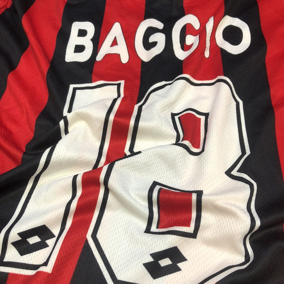 Lotto Sport × Vintage AC Milan 94/95 player issue home shirt