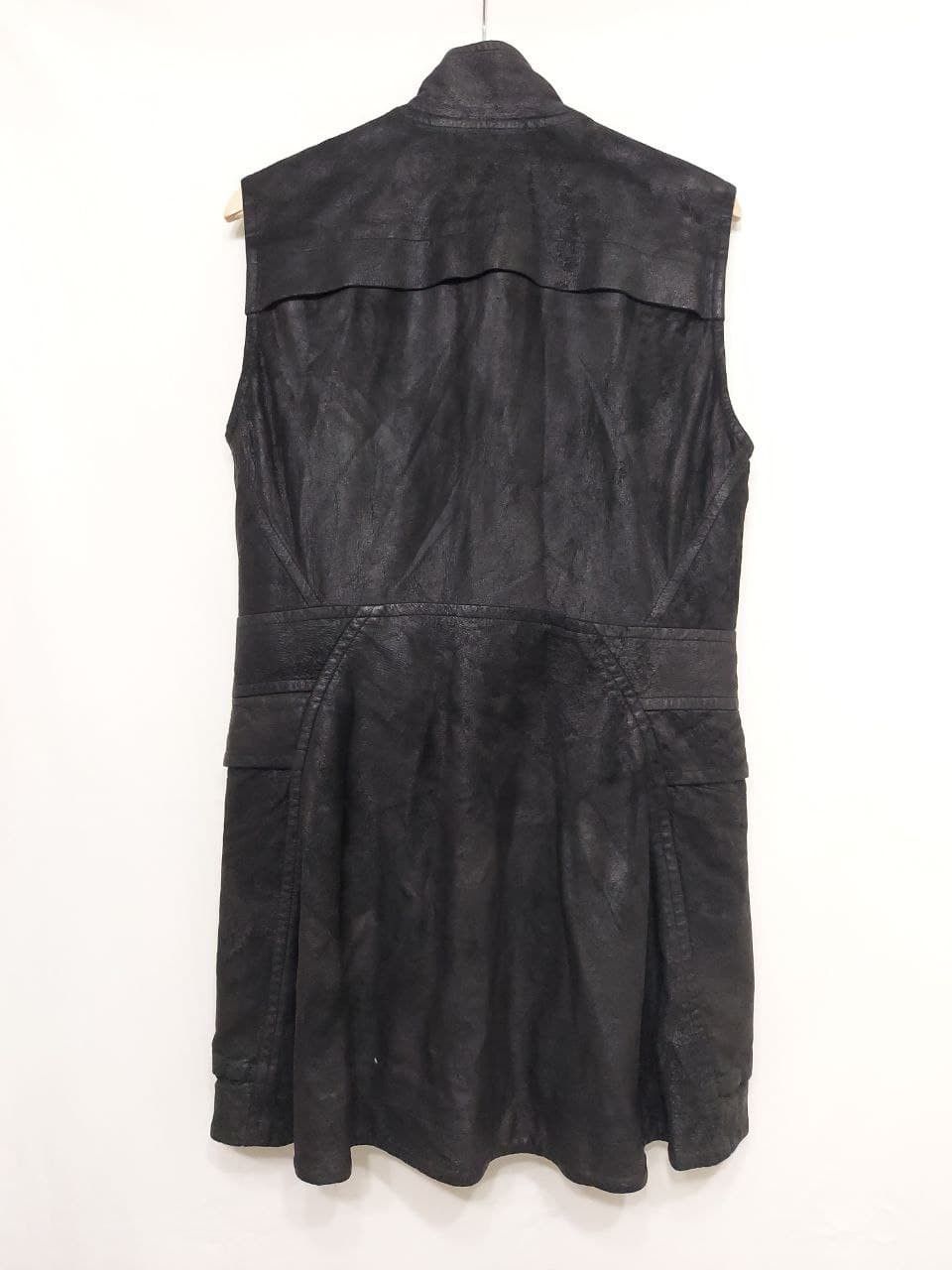 Rick Owens SS11 Anthem Safari Sleeveless Blistered Leather Jacket Vest Size US M / EU 48-50 / 2 - 2 Thumbnail