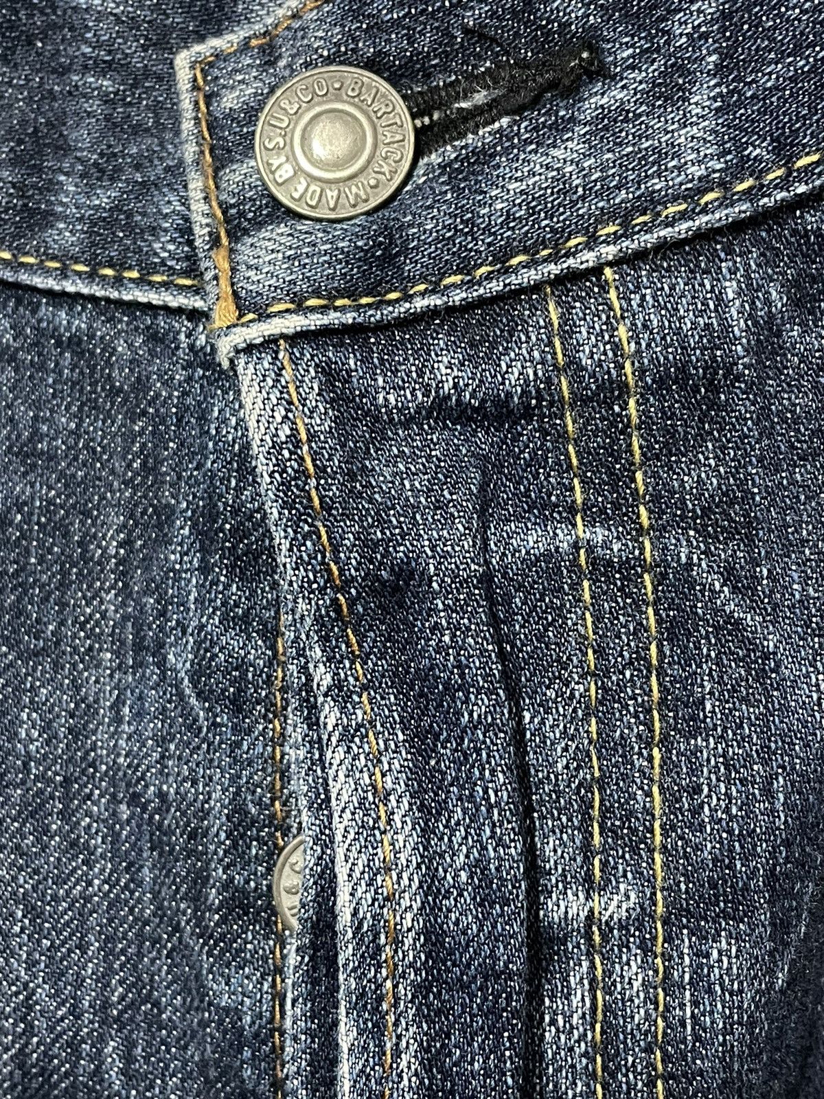 Japanese Brand × Vintage Bartack Japanese Denim Selvage Distressed Look Size US 36 / EU 52 - 8 Thumbnail