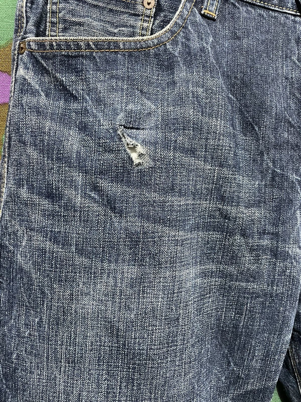 Japanese Brand × Vintage Bartack Japanese Denim Selvage Distressed Look Size US 36 / EU 52 - 10 Thumbnail