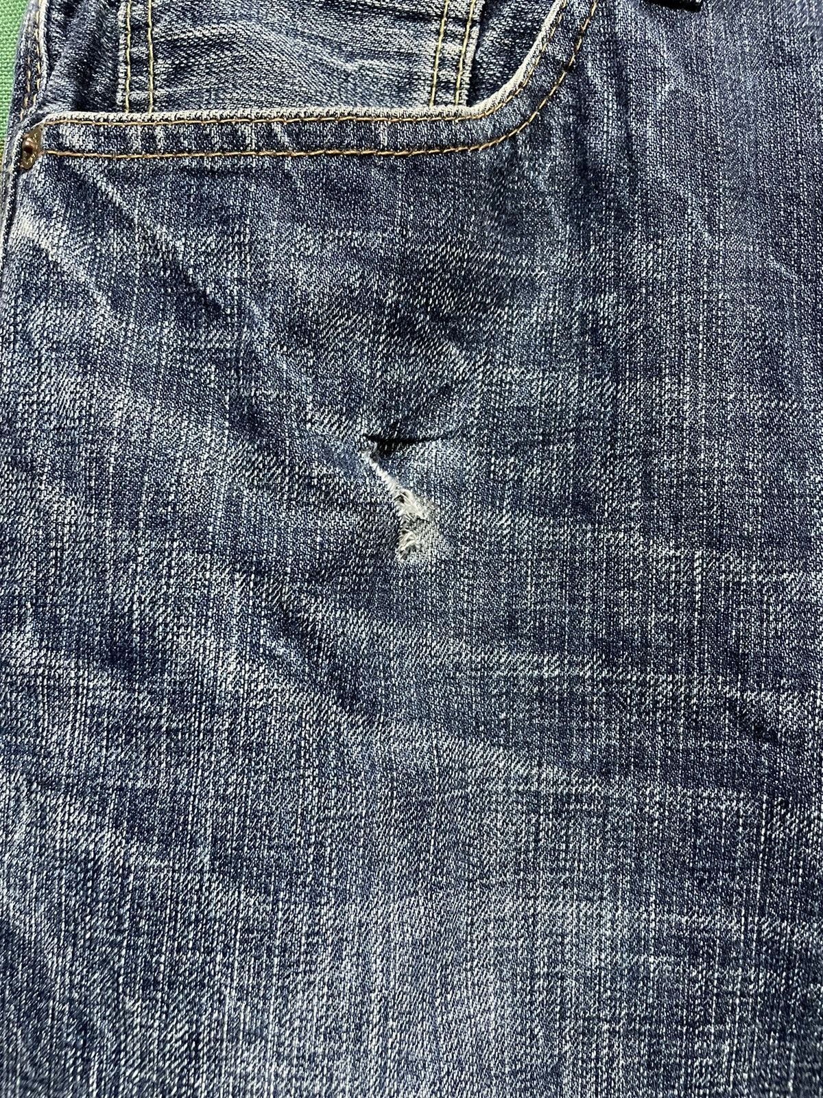 Japanese Brand × Vintage Bartack Japanese Denim Selvage Distressed Look Size US 36 / EU 52 - 9 Thumbnail