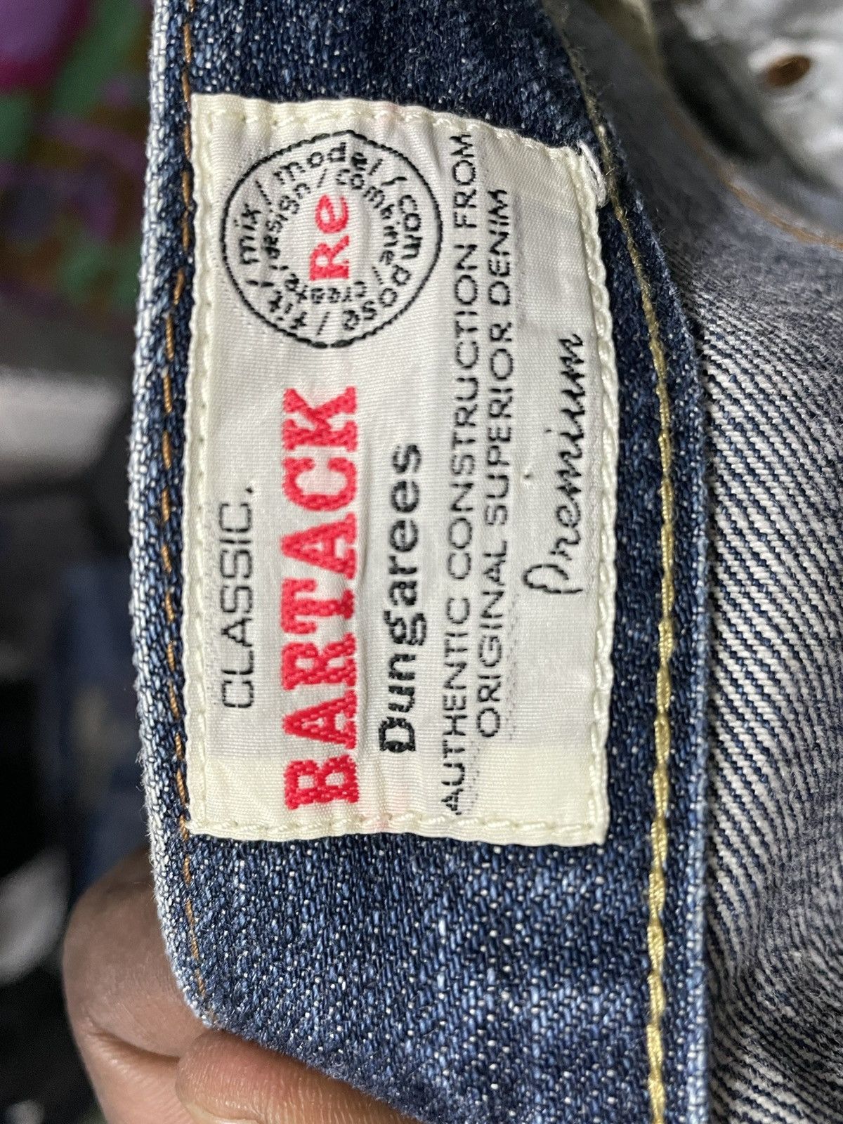 Japanese Brand × Vintage Bartack Japanese Denim Selvage Distressed Look Size US 36 / EU 52 - 6 Thumbnail