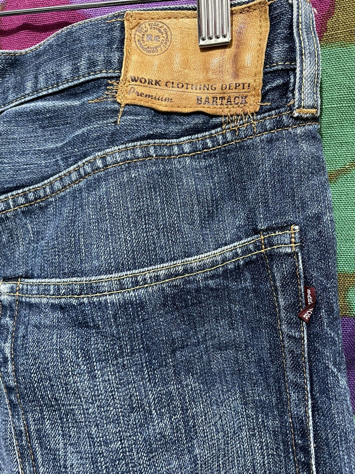 Japanese Brand × Vintage Bartack Japanese Denim Selvage Distressed Look Size US 36 / EU 52 - 5 Thumbnail