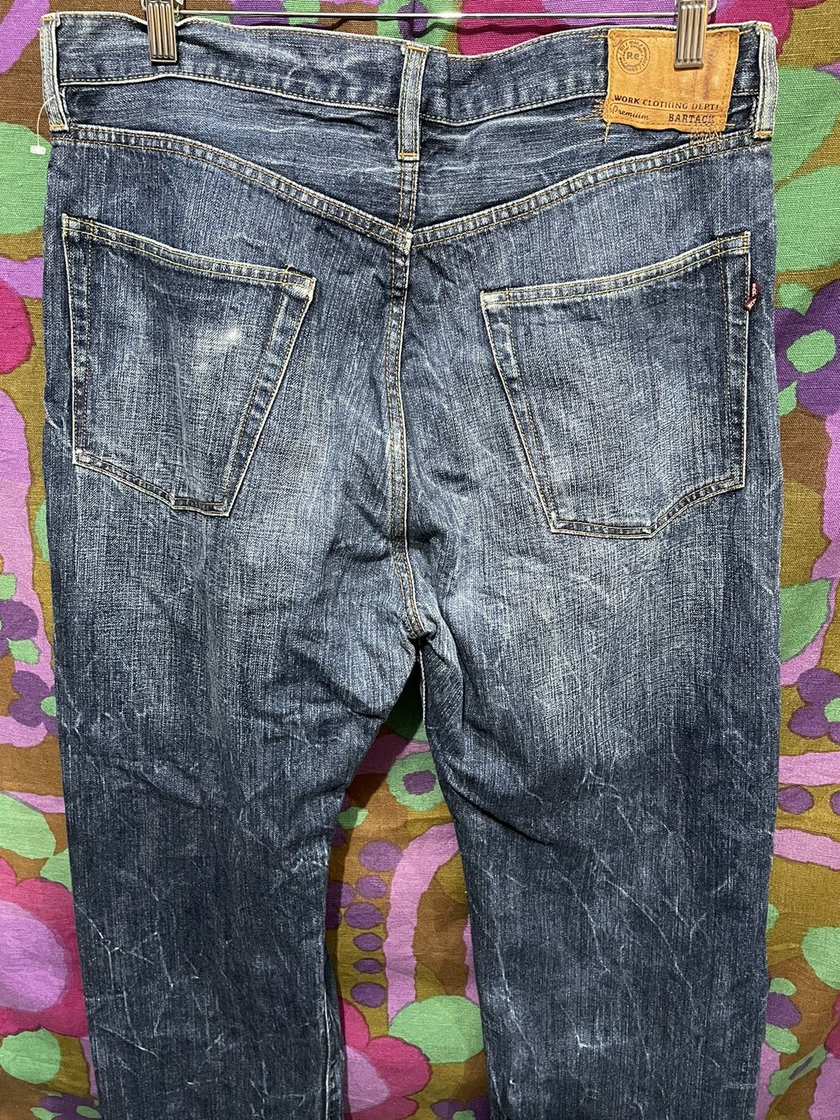 Japanese Brand × Vintage Bartack Japanese Denim Selvage Distressed Look Size US 36 / EU 52 - 4 Thumbnail