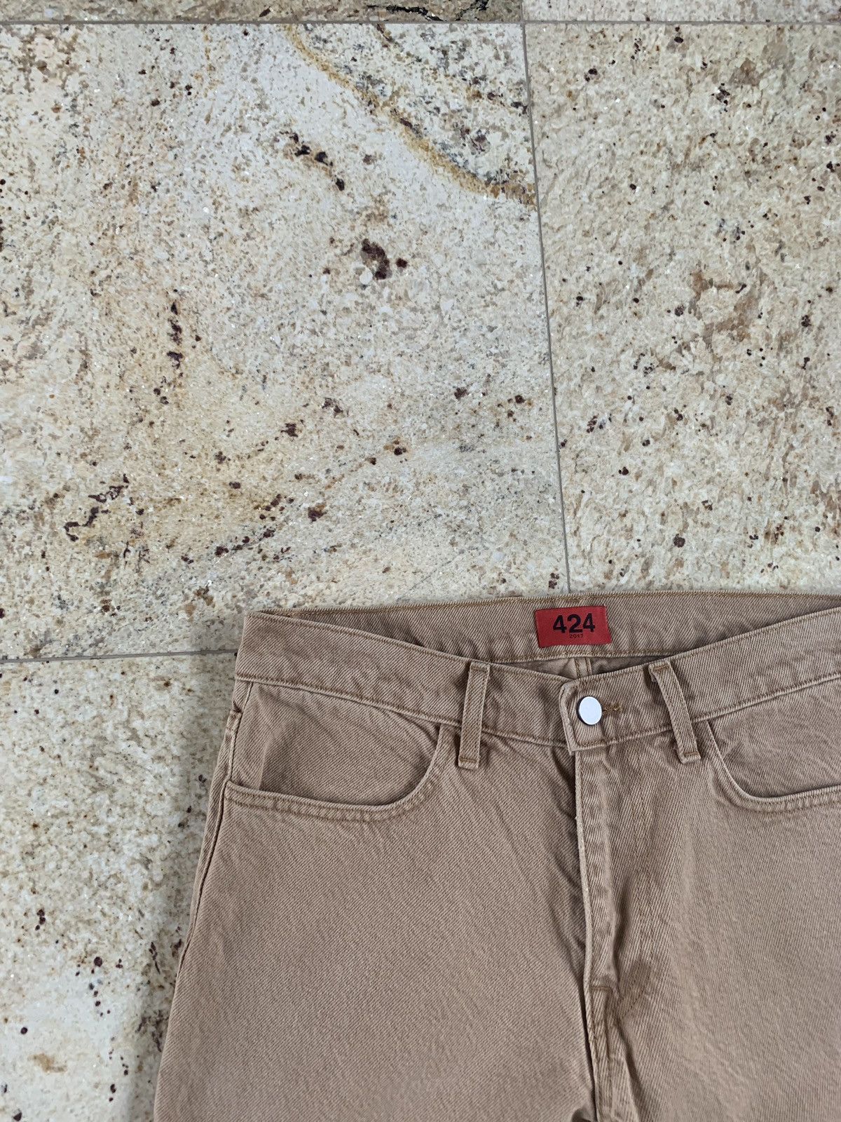 424 Single Zip Hem Denim in Camel Size US 31 - 9 Thumbnail