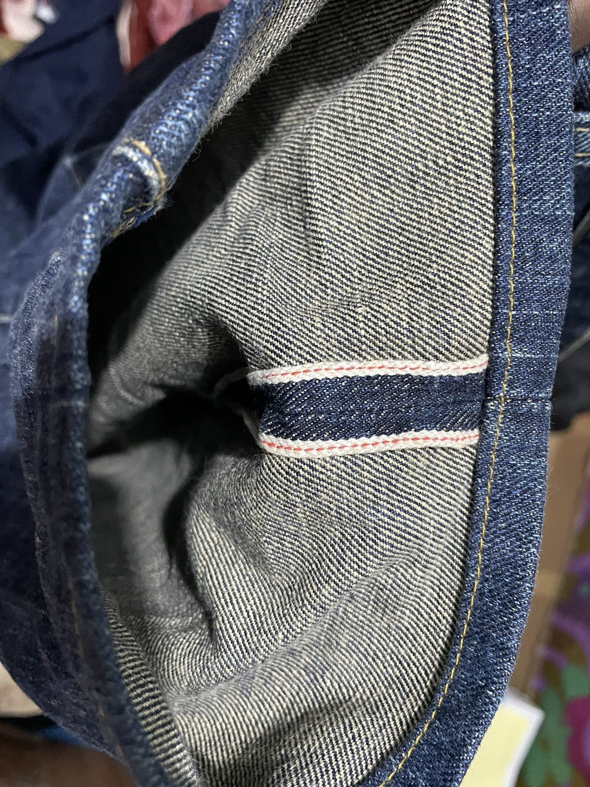 Vintage Go West Japanese Selvage like 14oz Denim Jeans Size US 31 - 7 Thumbnail