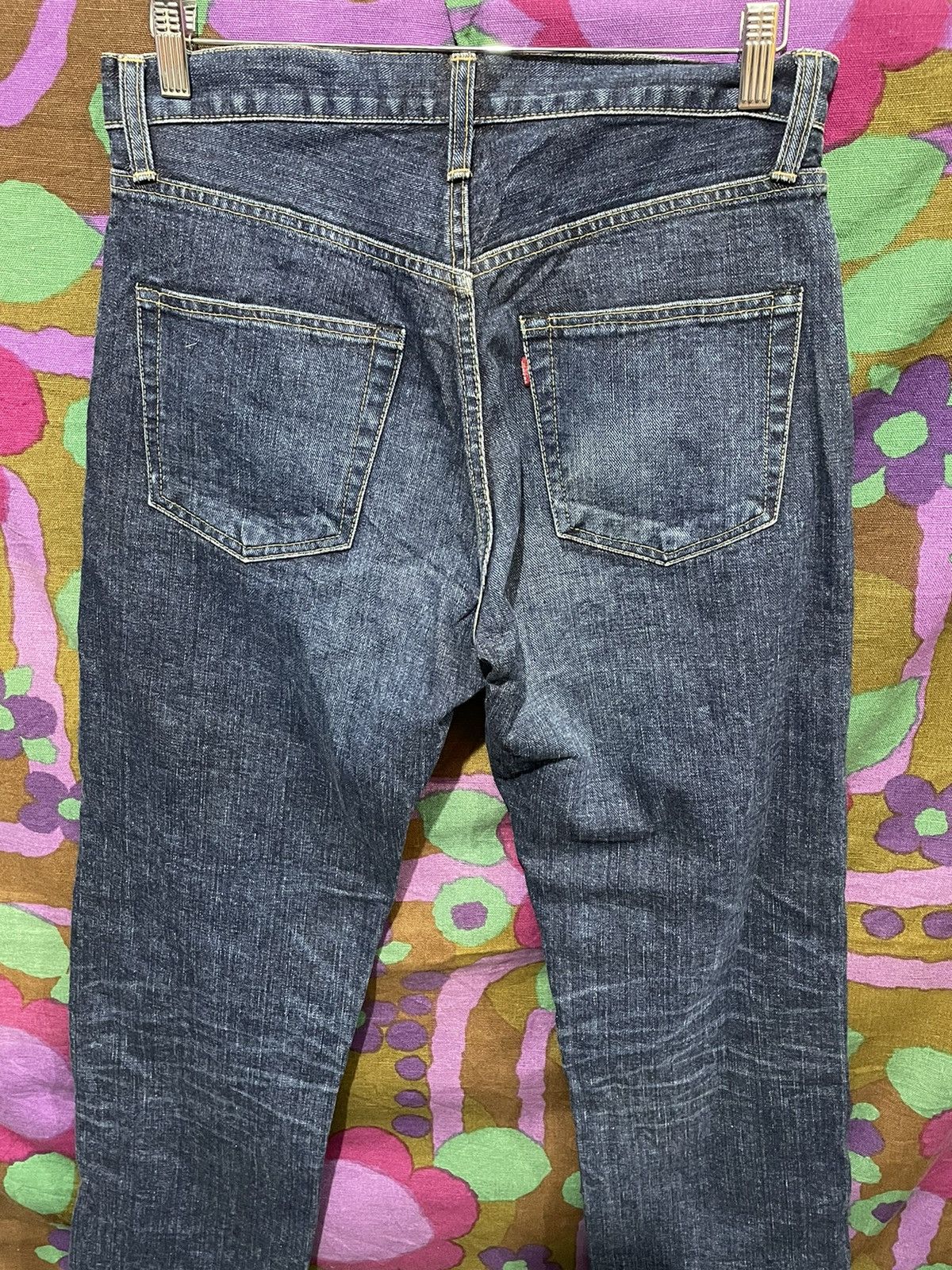 Vintage Go West Japanese Selvage like 14oz Denim Jeans Size US 31 - 4 Thumbnail