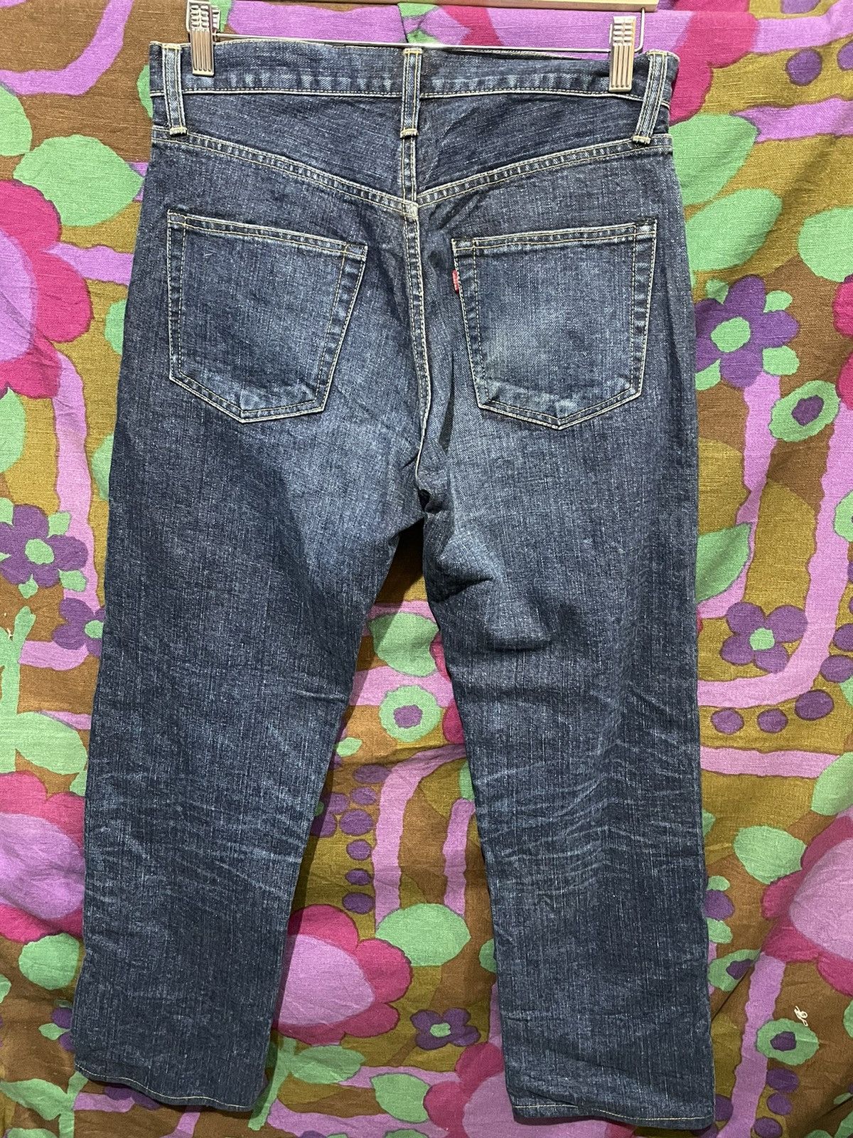 Vintage Go West Japanese Selvage like 14oz Denim Jeans Size US 31 - 3 Thumbnail