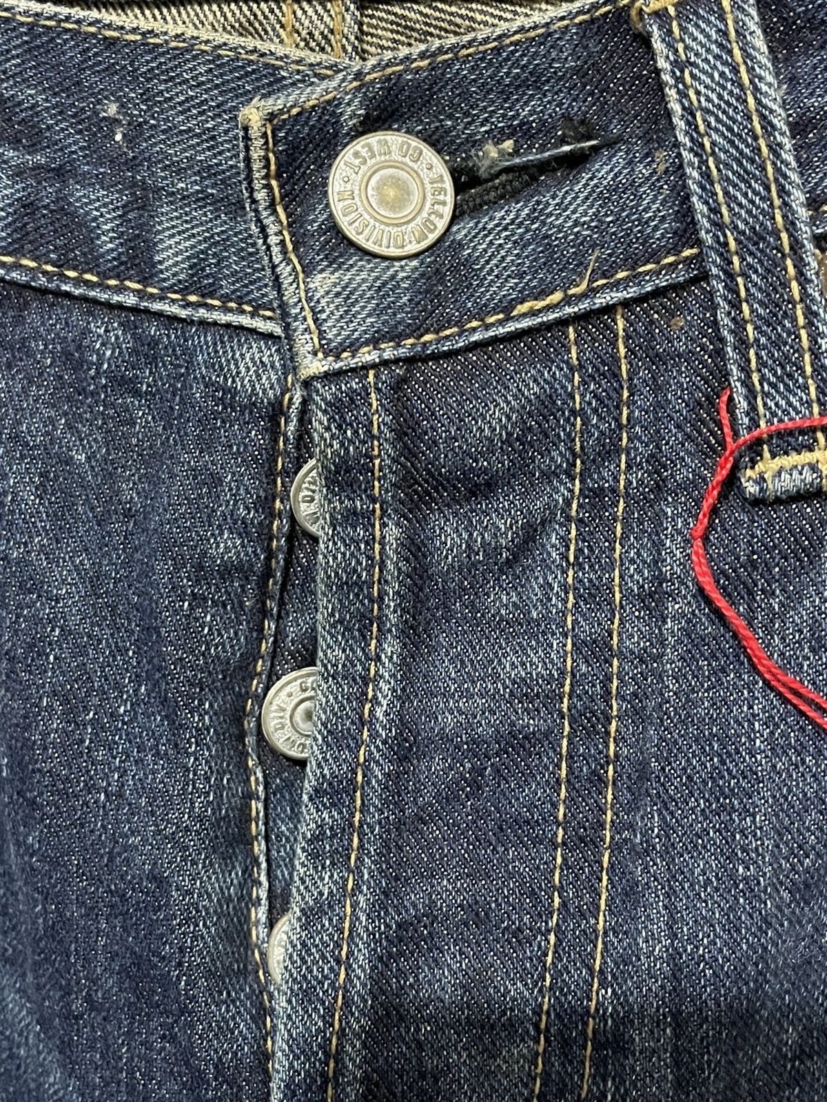 Vintage Go West Japanese Selvage like 14oz Denim Jeans Size US 31 - 5 Thumbnail