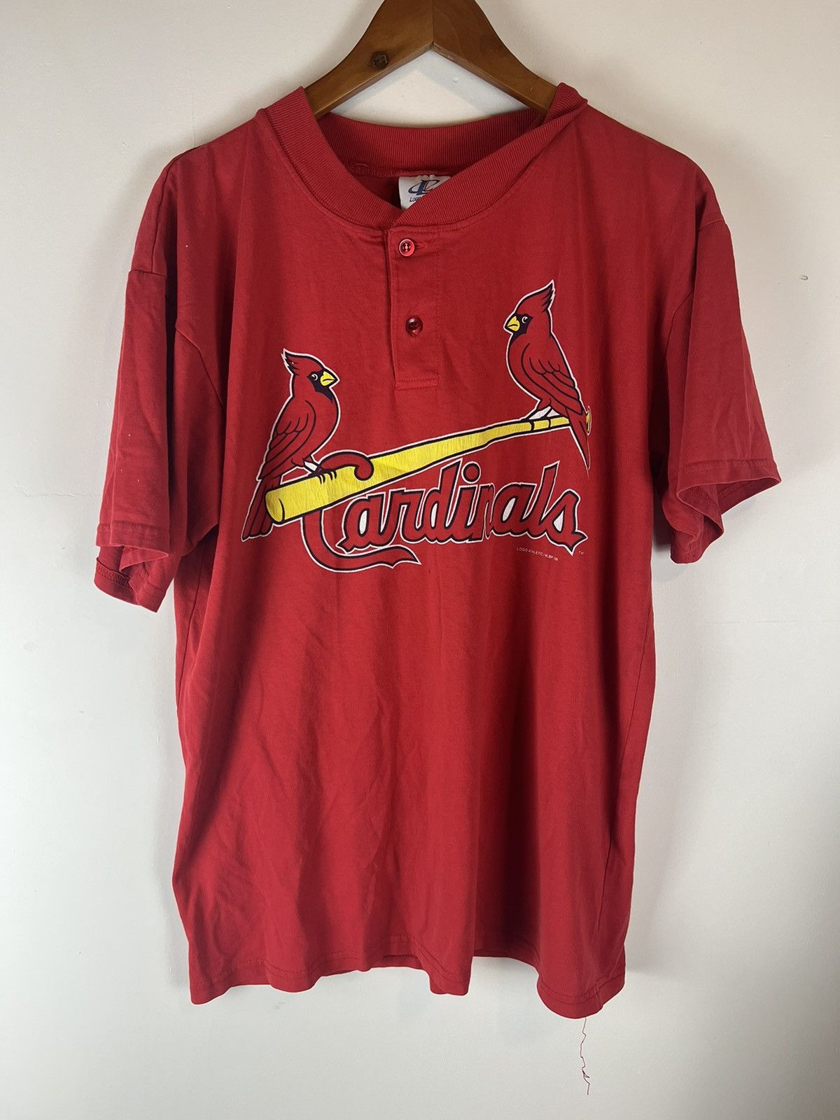 Logo Athletic Vintage 1999 Logo Athletics Cardinals Baseball Henley tee Size US L / EU 52-54 / 3 - 1 Thumbnail