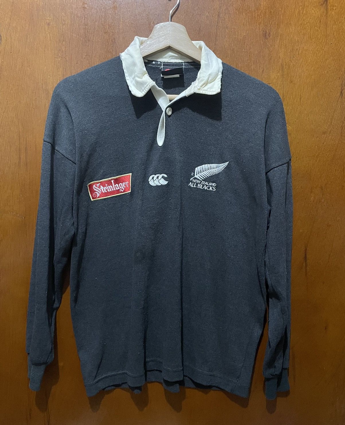 Canterbury of New Zealand Vintage Canterbury All Black Steinlager Rare Size US S / EU 44-46 / 1 - 1 Thumbnail