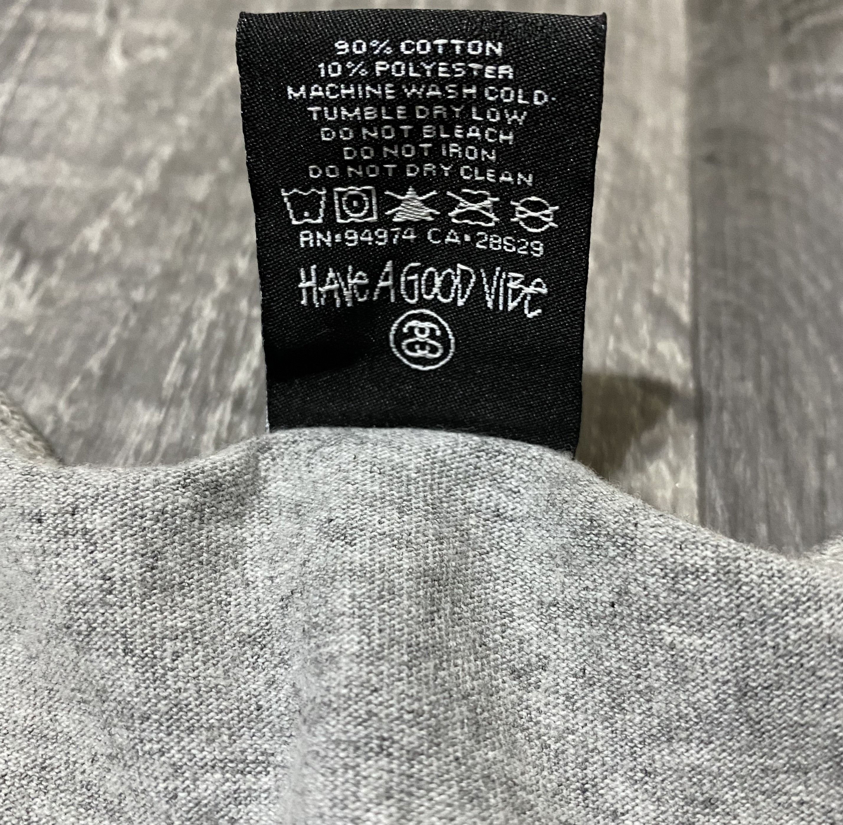 Stussy Stussy Grey Cotton Sleeveless Shirt White Big Logo Tank Top Size US L / EU 52-54 / 3 - 7 Thumbnail