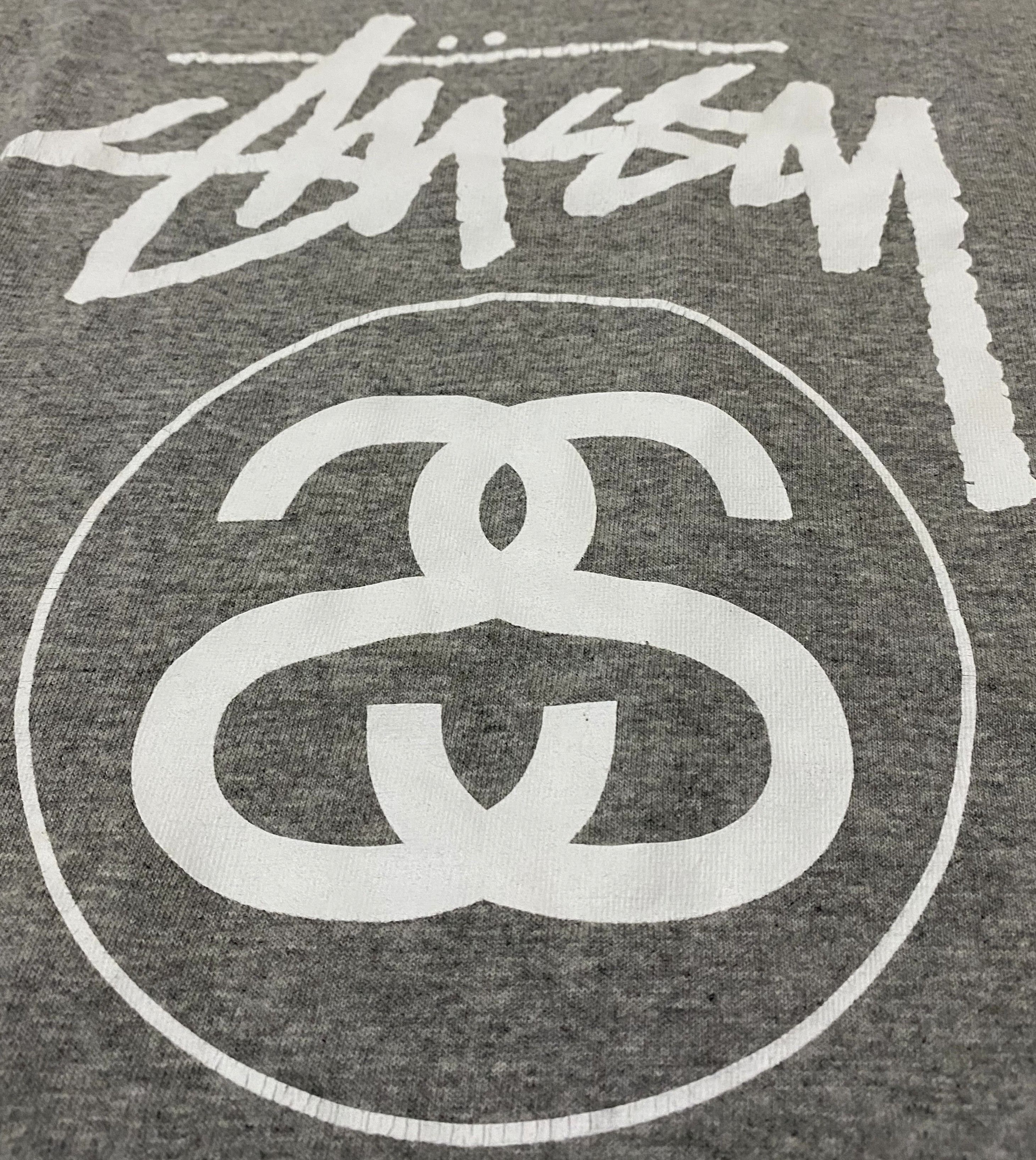 Stussy Stussy Grey Cotton Sleeveless Shirt White Big Logo Tank Top Size US L / EU 52-54 / 3 - 5 Thumbnail