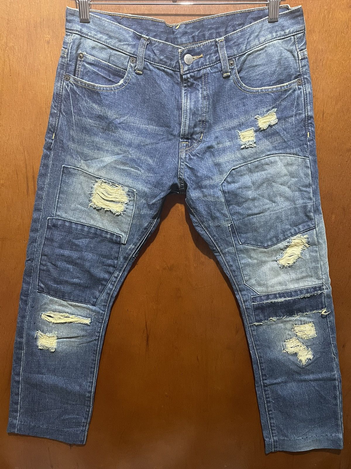 Japanese Brand Distressed Nirvana Designed Jeans Size US 32 / EU 48 - 1 Thumbnail