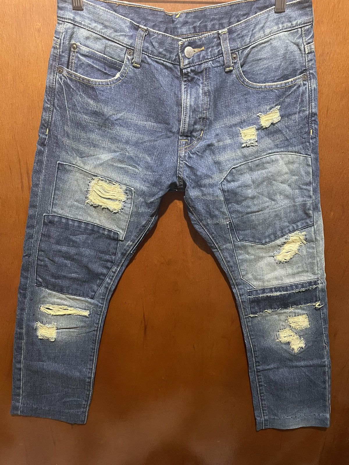 Japanese Brand Distressed Nirvana Designed Jeans Size US 32 / EU 48 - 2 Thumbnail