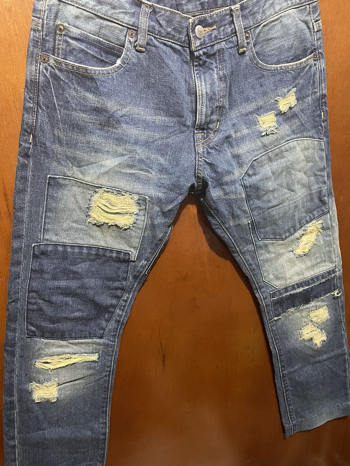 Japanese Brand Distressed Nirvana Designed Jeans Size US 32 / EU 48 - 4 Thumbnail