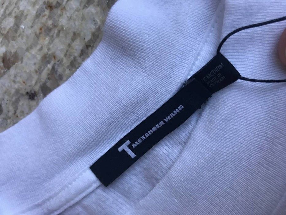 T by Alexander Wang Mock Neck SS Tee in White Size US XS / EU 42 / 0 - 2 Thumbnail