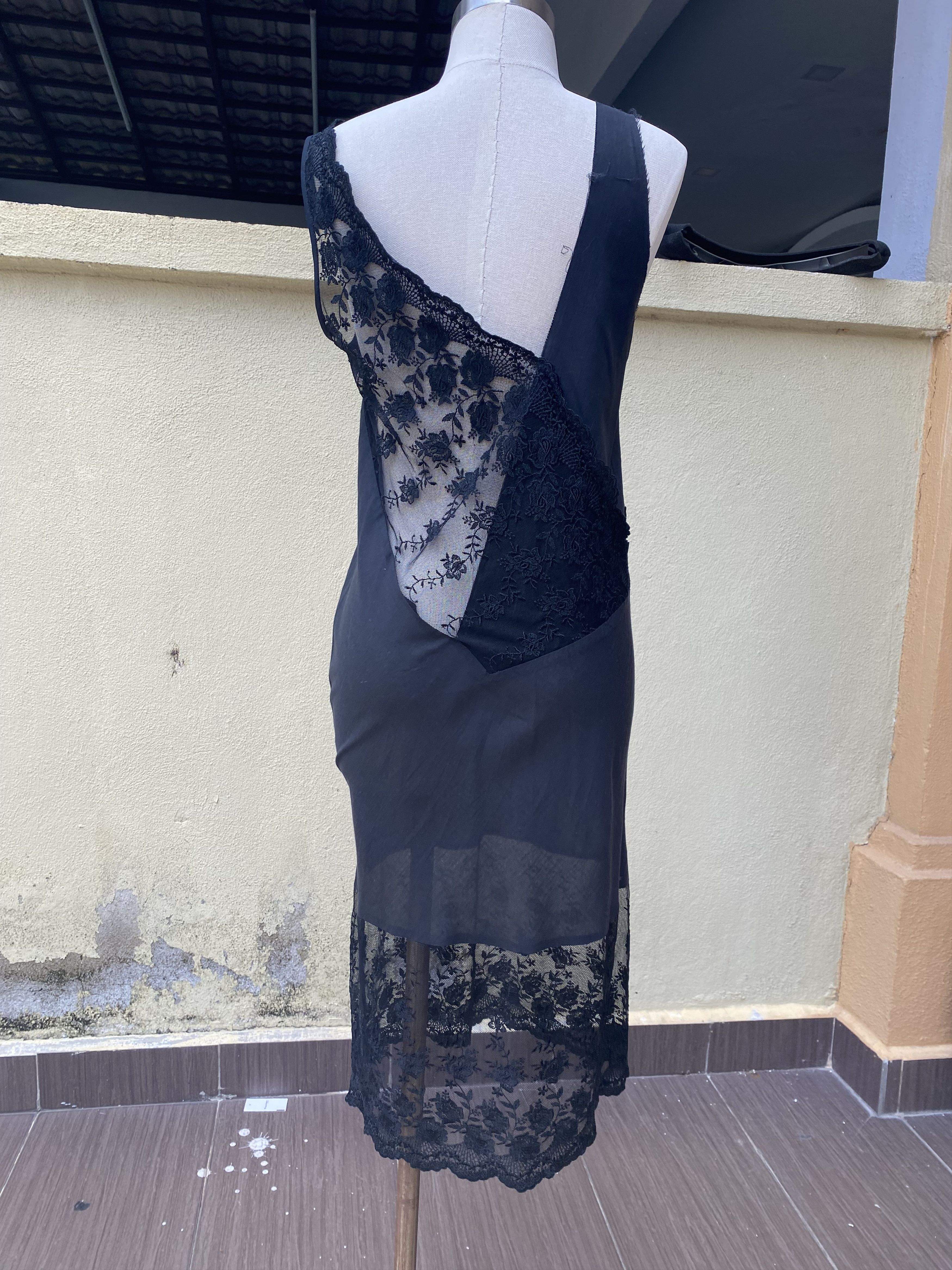 Lad Musician black maxi lace dress Size S / US 4 / IT 40 - 5 Thumbnail