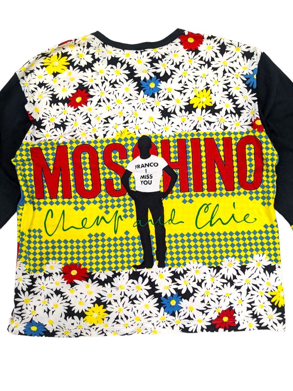 Moschino RARE 90s REWORKED ARTISANAL FRANCO MOSCHINO LONGSLEEVE T Size US L / EU 52-54 / 3 - 5 Thumbnail