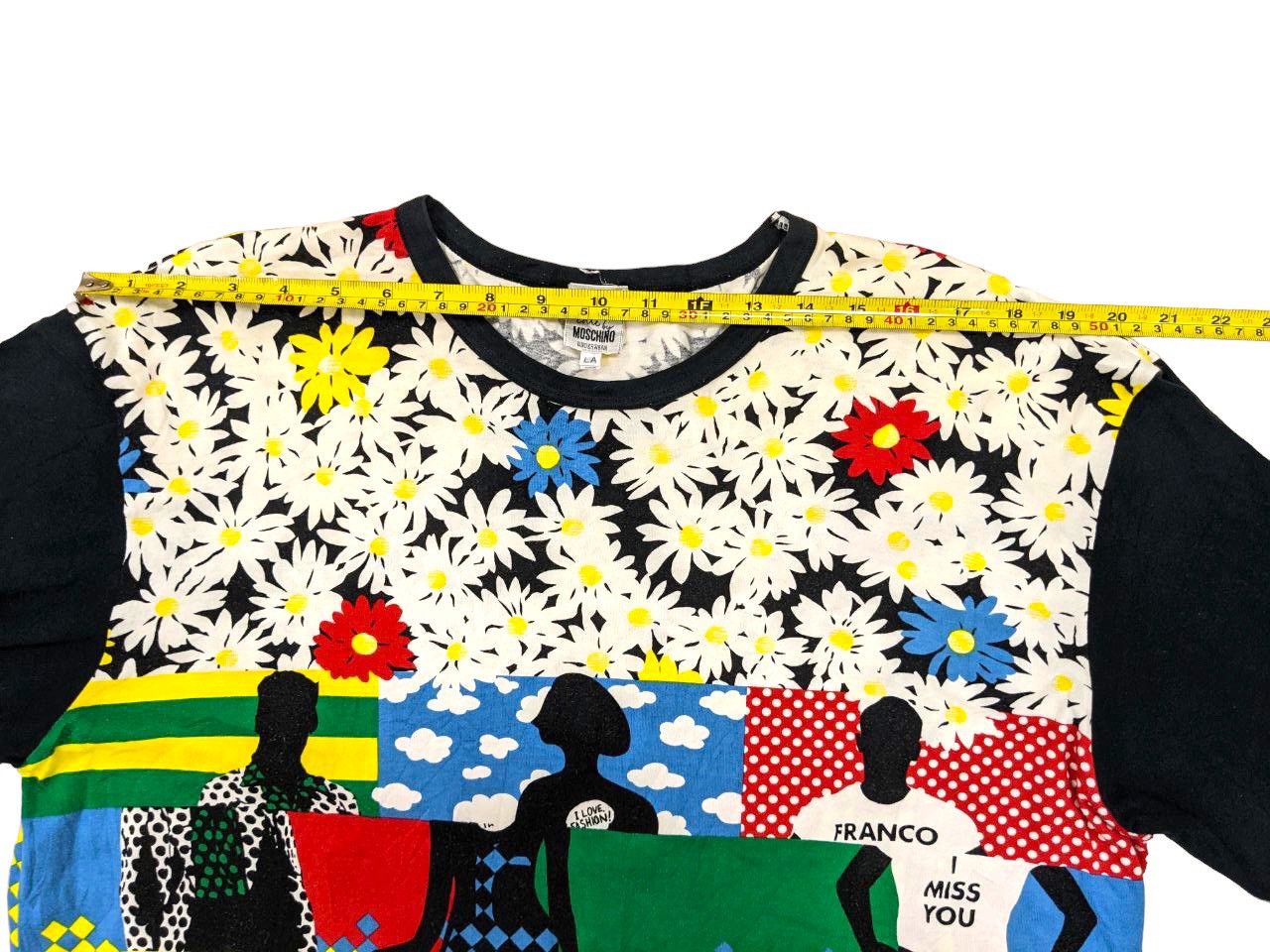 Moschino RARE 90s REWORKED ARTISANAL FRANCO MOSCHINO LONGSLEEVE T Size US L / EU 52-54 / 3 - 12 Thumbnail