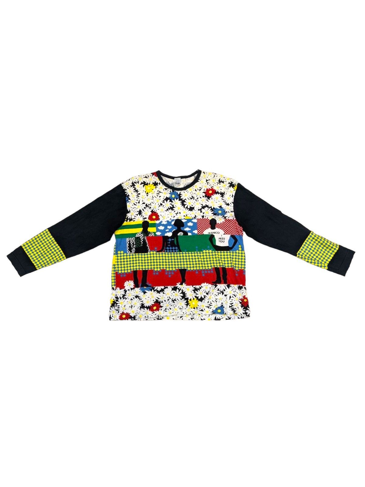 Moschino RARE 90s REWORKED ARTISANAL FRANCO MOSCHINO LONGSLEEVE T Size US L / EU 52-54 / 3 - 2 Thumbnail