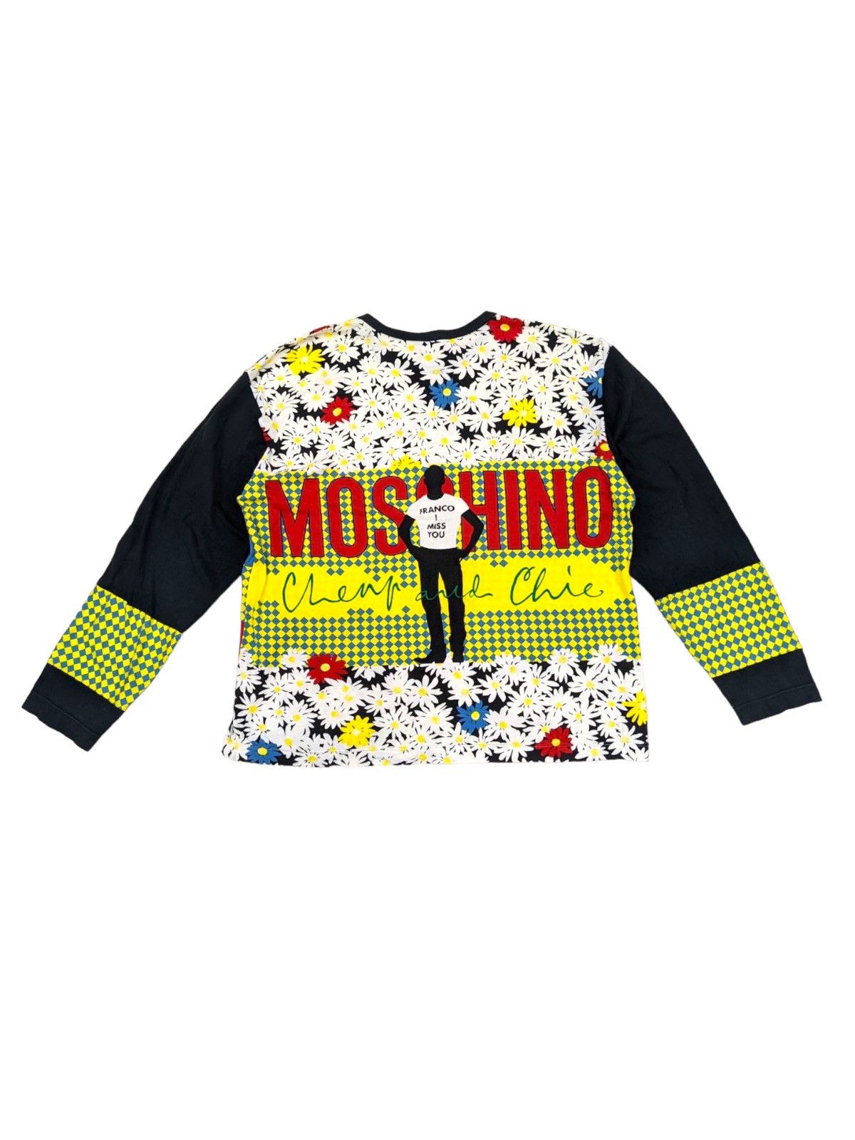Moschino RARE 90s REWORKED ARTISANAL FRANCO MOSCHINO LONGSLEEVE T Size US L / EU 52-54 / 3 - 1 Thumbnail