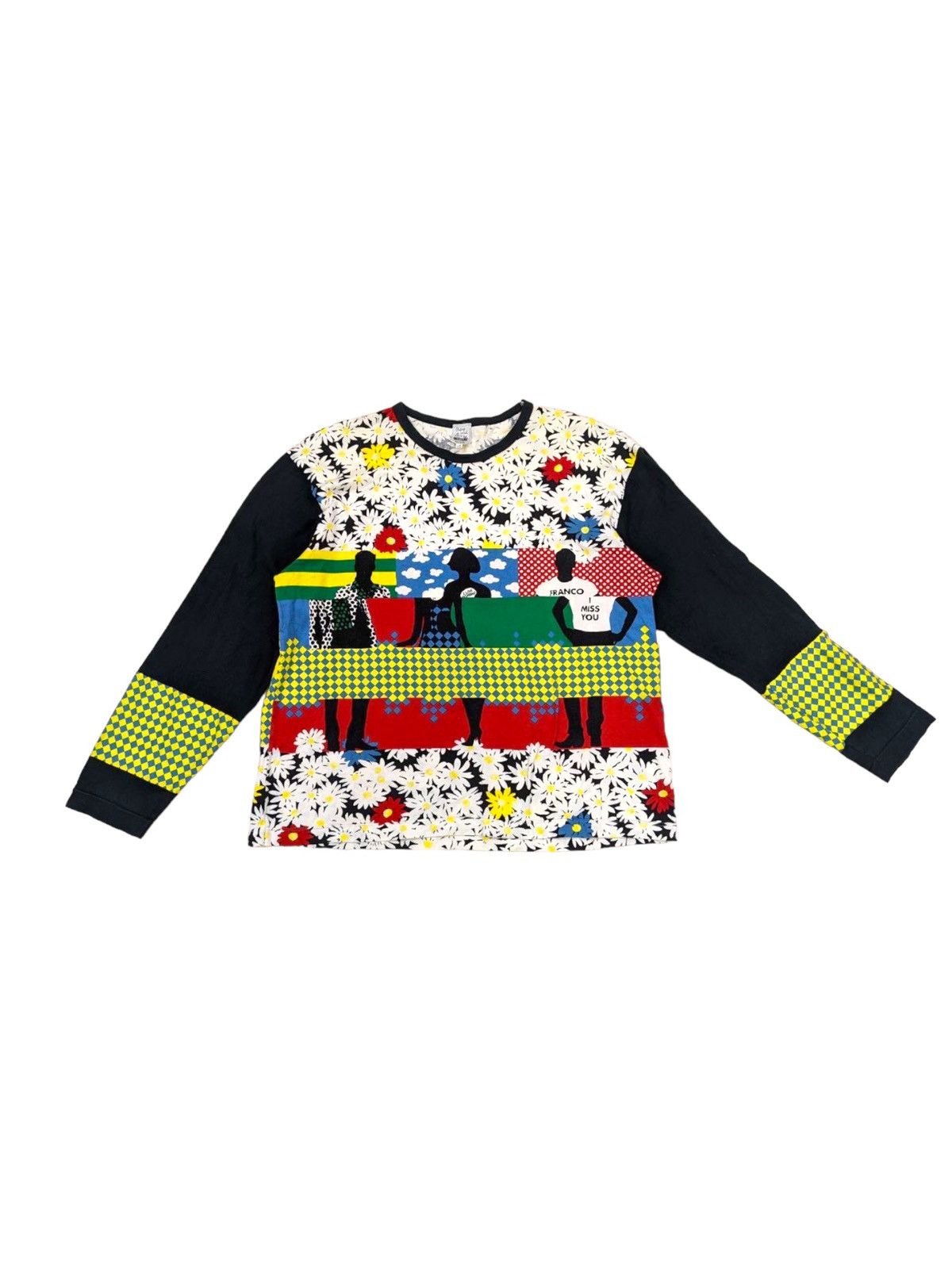 Moschino RARE 90s REWORKED ARTISANAL FRANCO MOSCHINO LONGSLEEVE T Size US L / EU 52-54 / 3 - 3 Thumbnail