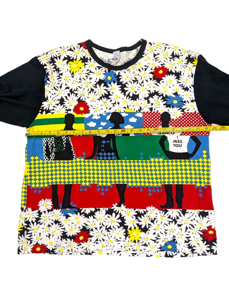 Moschino RARE 90s REWORKED ARTISANAL FRANCO MOSCHINO LONGSLEEVE T Size US L / EU 52-54 / 3 - 9 Thumbnail
