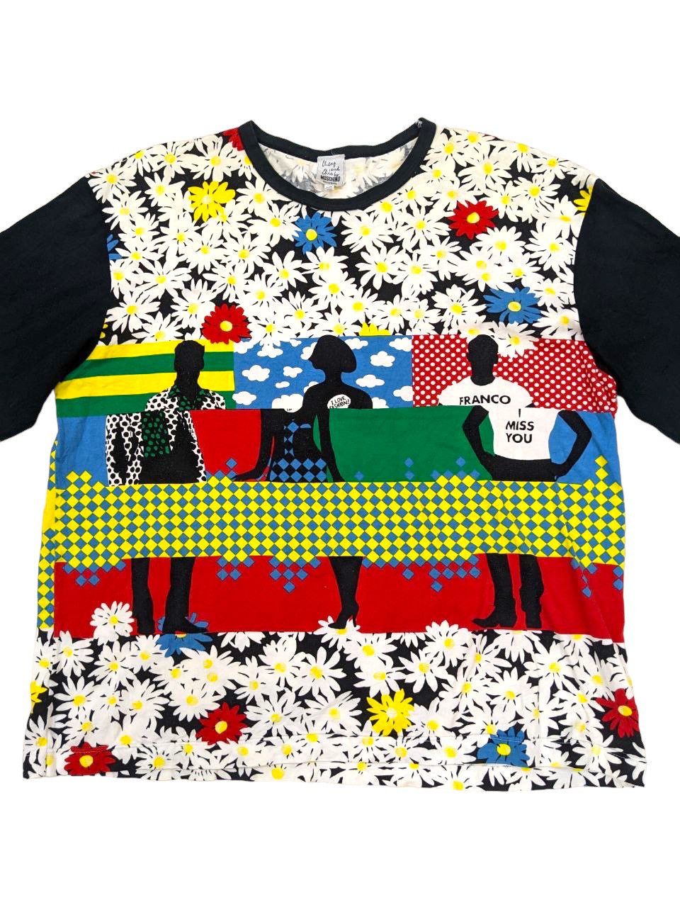 Moschino RARE 90s REWORKED ARTISANAL FRANCO MOSCHINO LONGSLEEVE T Size US L / EU 52-54 / 3 - 4 Thumbnail