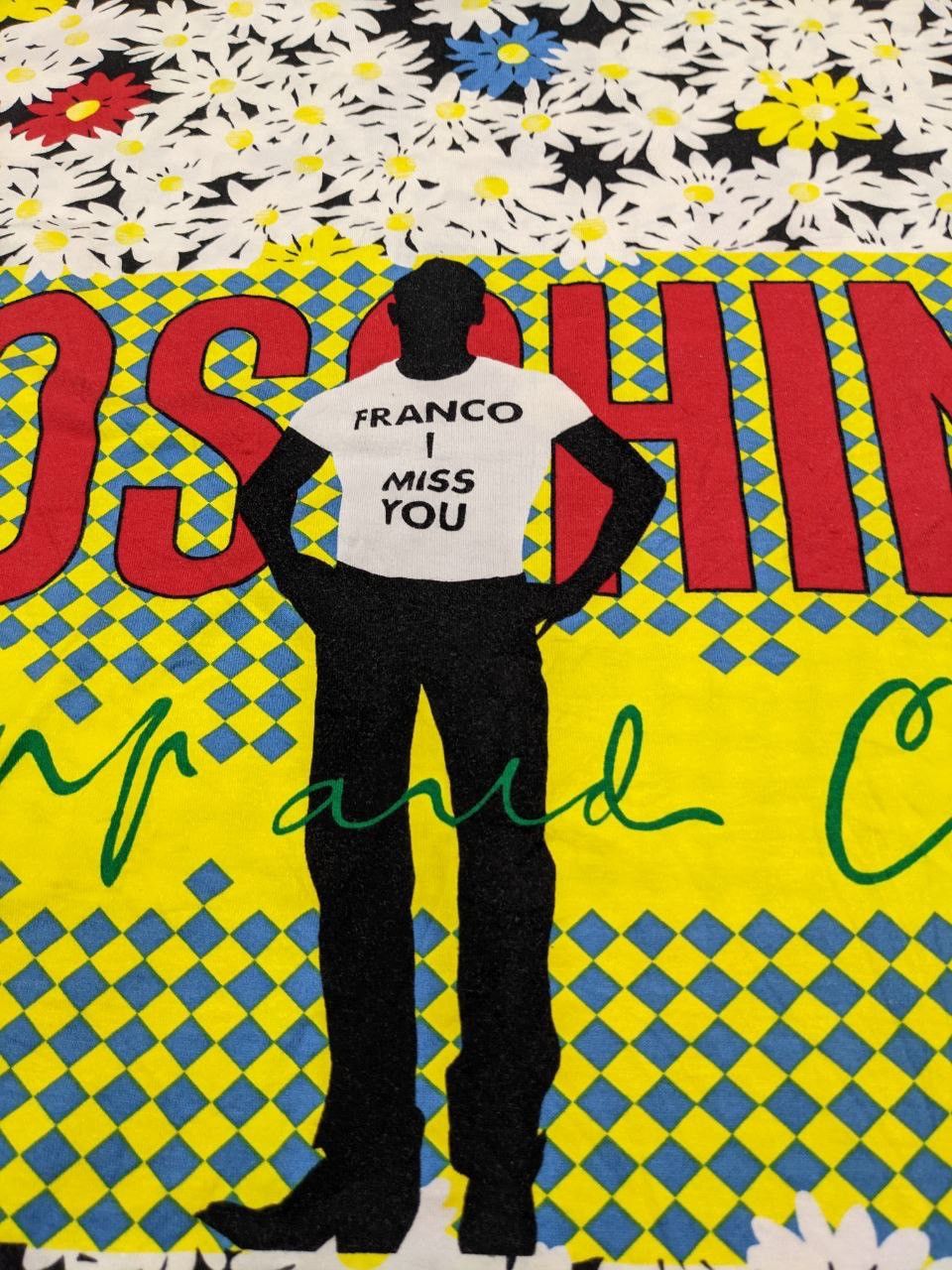 Moschino RARE 90s REWORKED ARTISANAL FRANCO MOSCHINO LONGSLEEVE T Size US L / EU 52-54 / 3 - 19 Thumbnail
