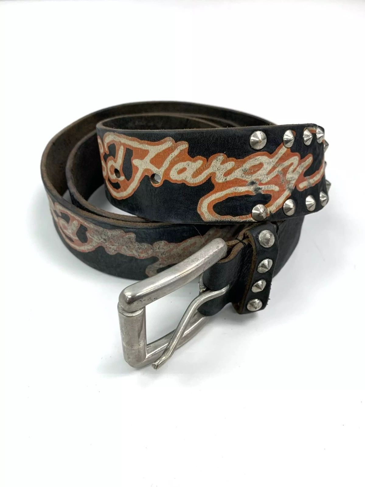 Ed Hardy Ed Hardy Leather Belt Size ONE SIZE - 1 Thumbnail