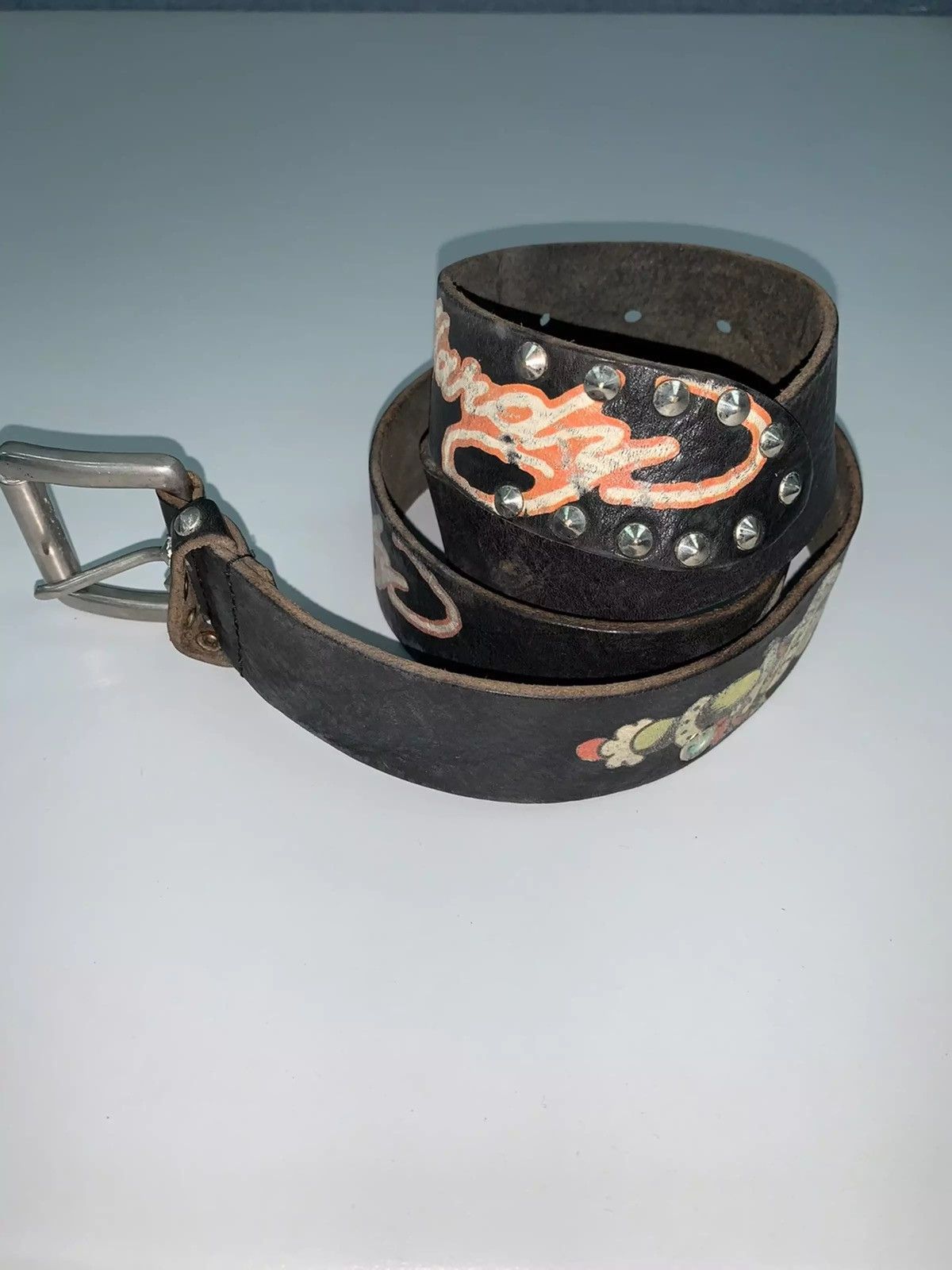 Ed Hardy Ed Hardy Leather Belt Size ONE SIZE - 6 Thumbnail