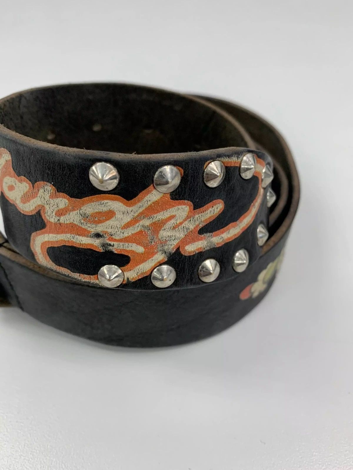 Ed Hardy Ed Hardy Leather Belt Size ONE SIZE - 3 Thumbnail