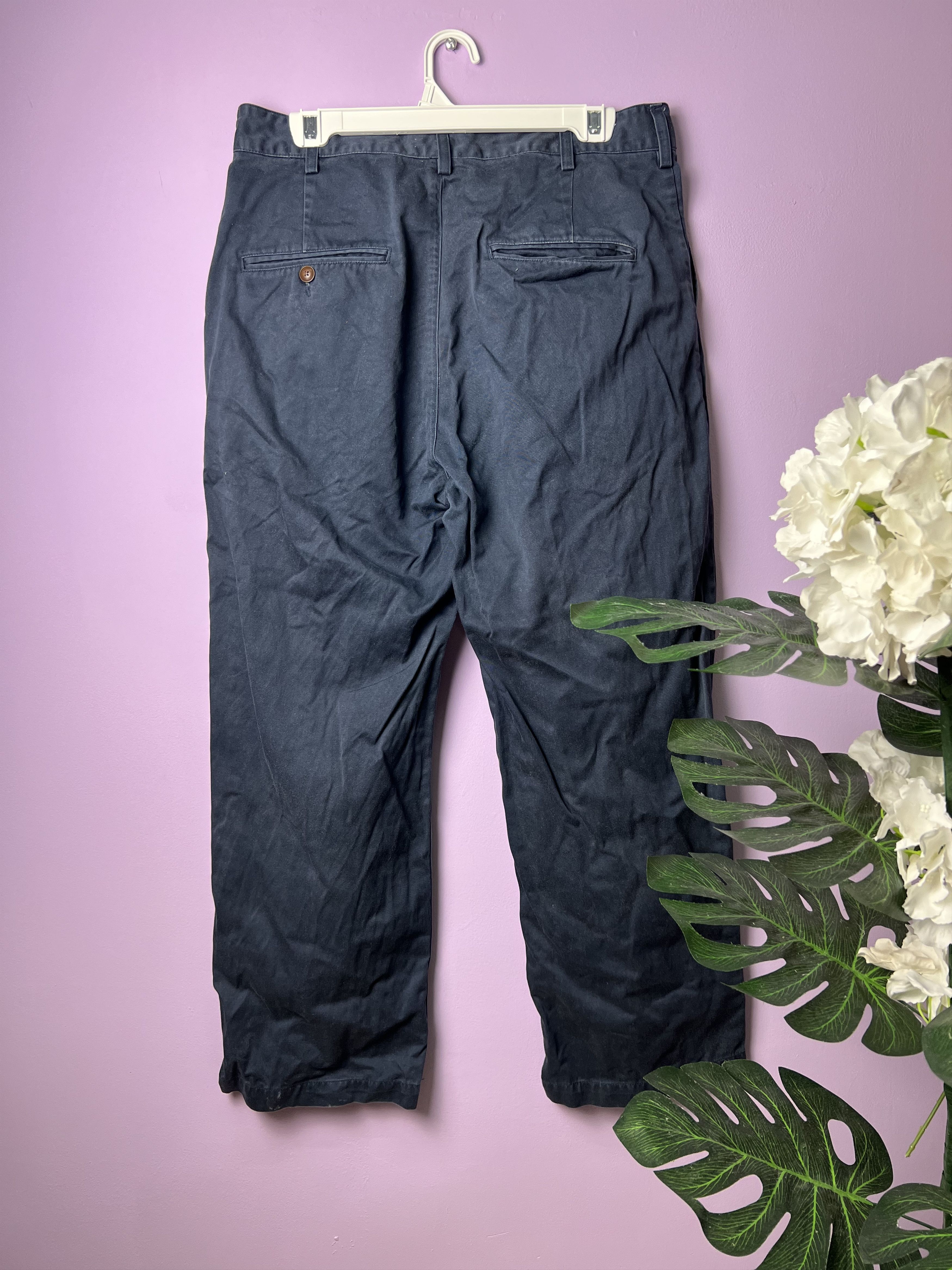 Global Work 🔥Global Work Khaki Cotton Pants Size US 32 / EU 48 - 2 Thumbnail