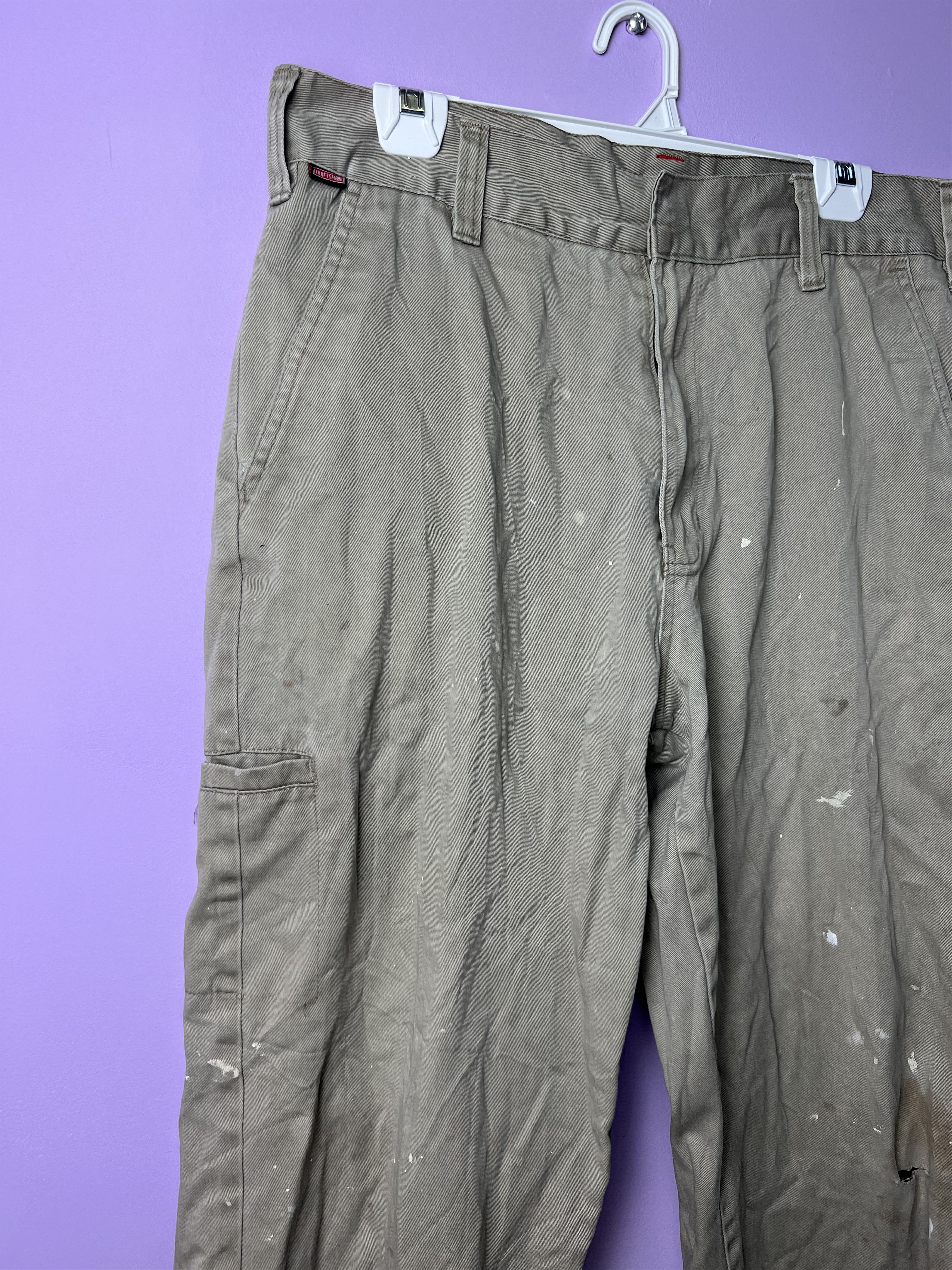 🔥Distressed Rare Vintage Craftsman Worker Pants