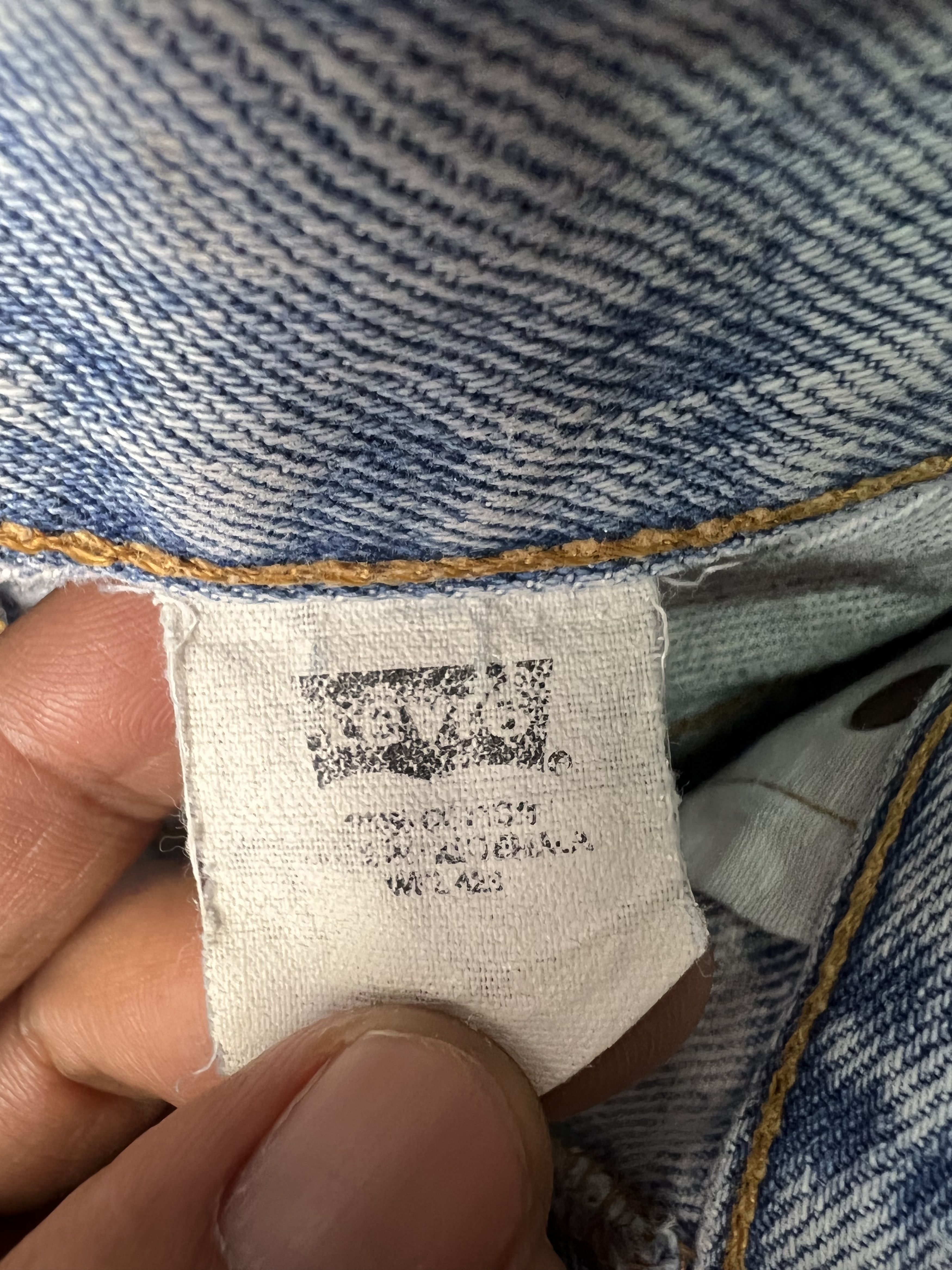 Levi's 🔥Distressed Vintage Levi’s 501 Cropped Denim Size US 34 / EU 50 - 14 Thumbnail