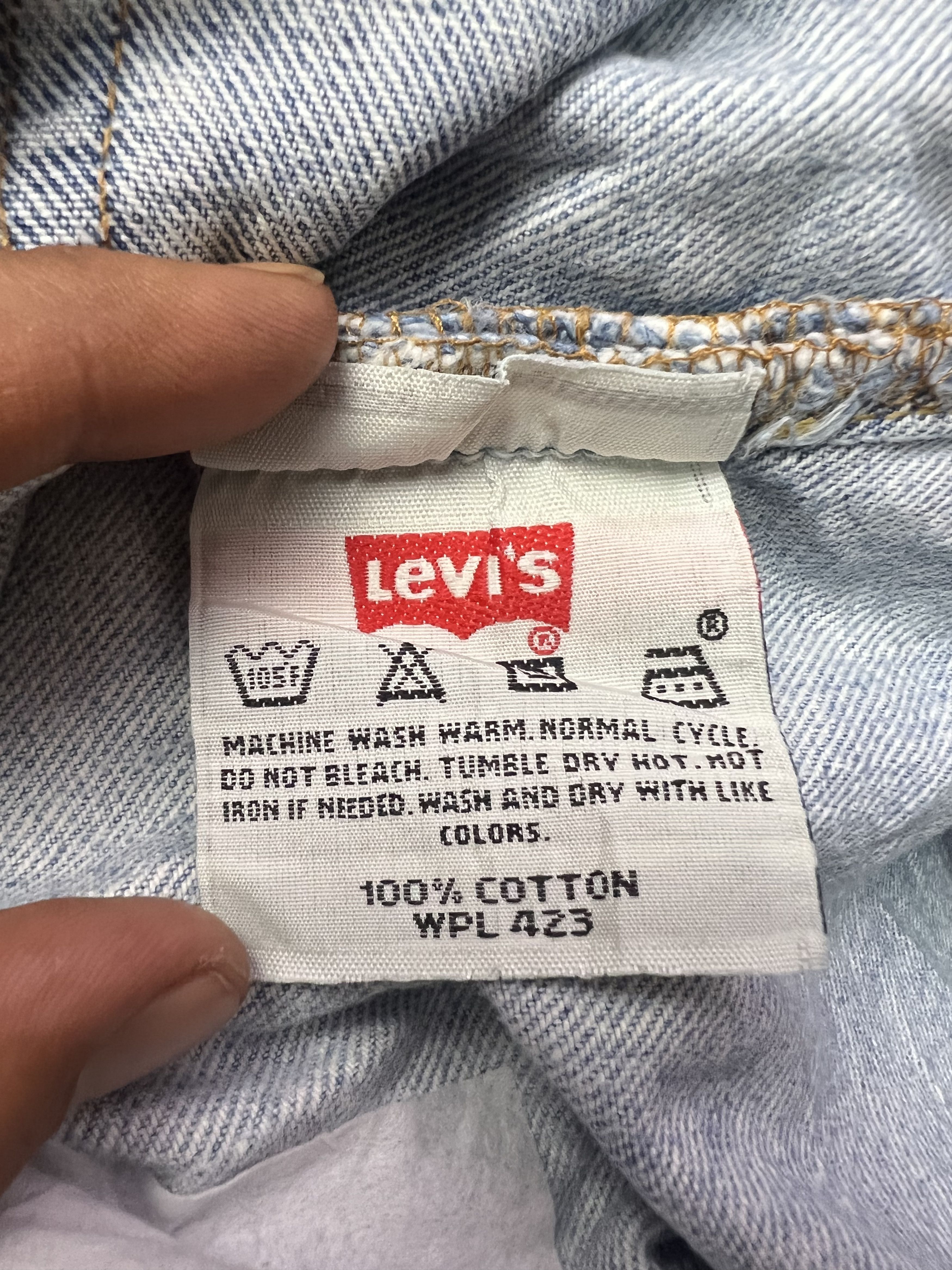 Levi's 🔥Distressed Vintage Levi’s 501 Cropped Denim Size US 34 / EU 50 - 16 Thumbnail