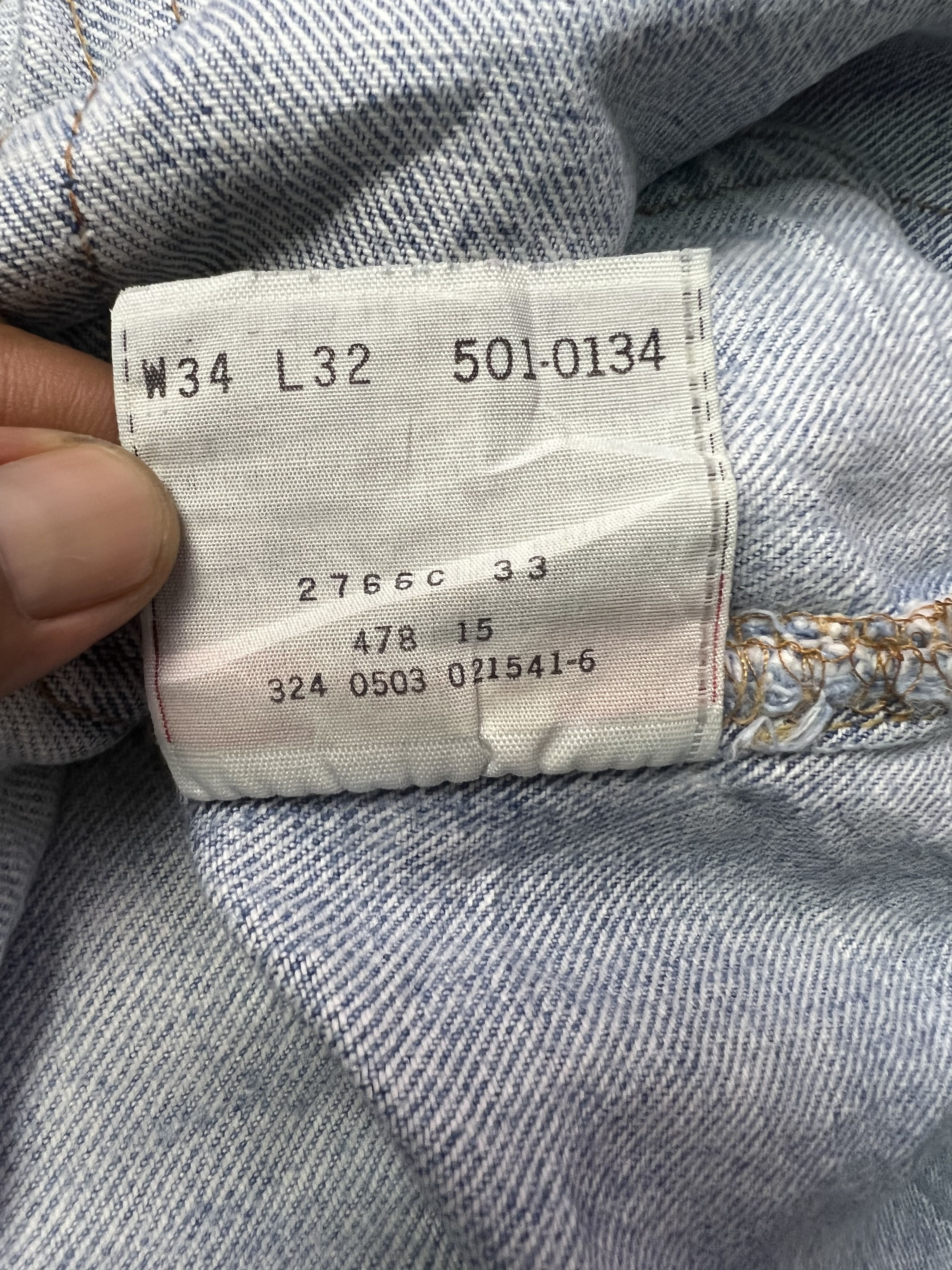 Levi's 🔥Distressed Vintage Levi’s 501 Cropped Denim Size US 34 / EU 50 - 17 Thumbnail