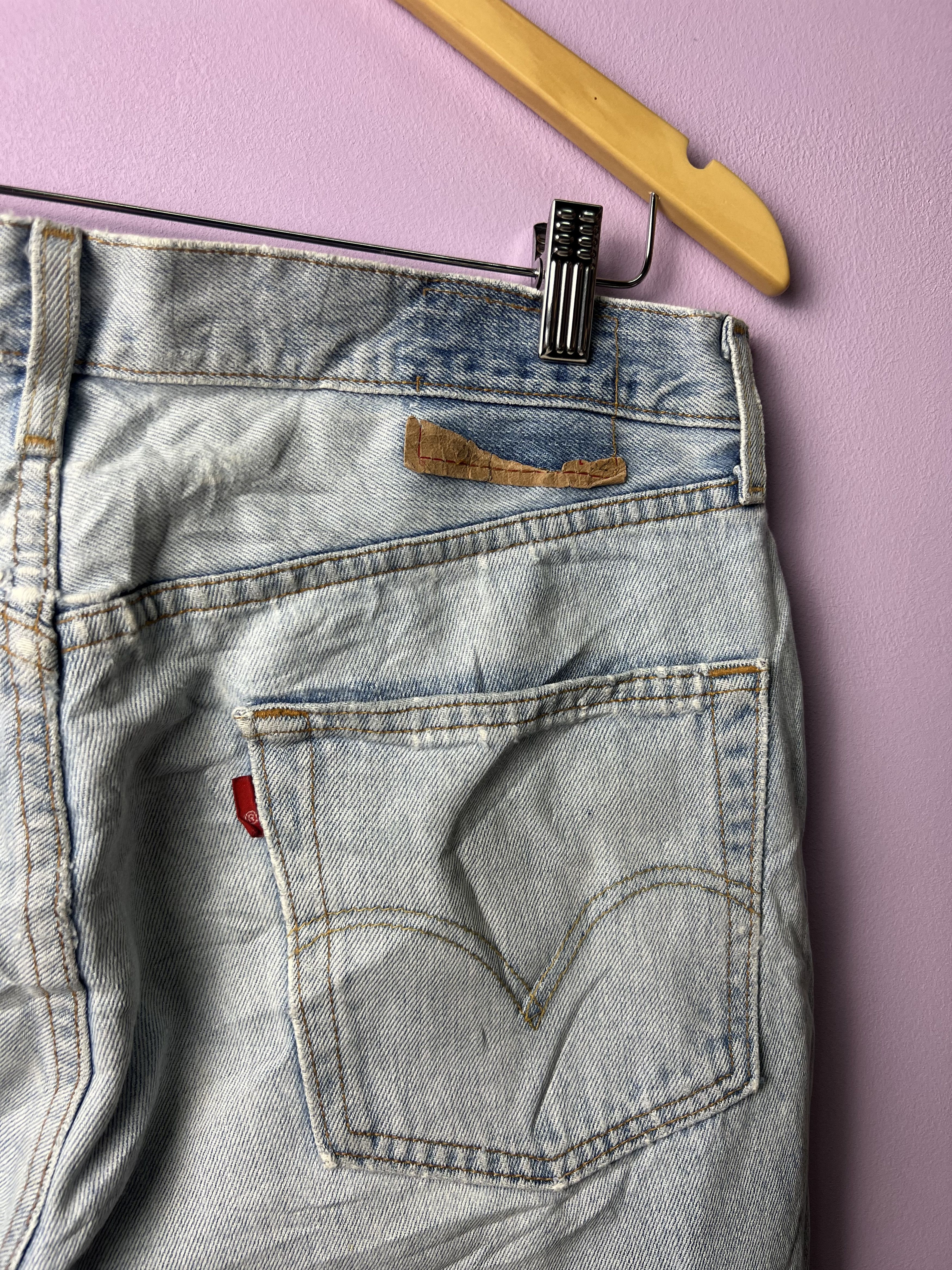 Levi's 🔥Distressed Vintage Levi’s 501 Cropped Denim Size US 34 / EU 50 - 8 Thumbnail