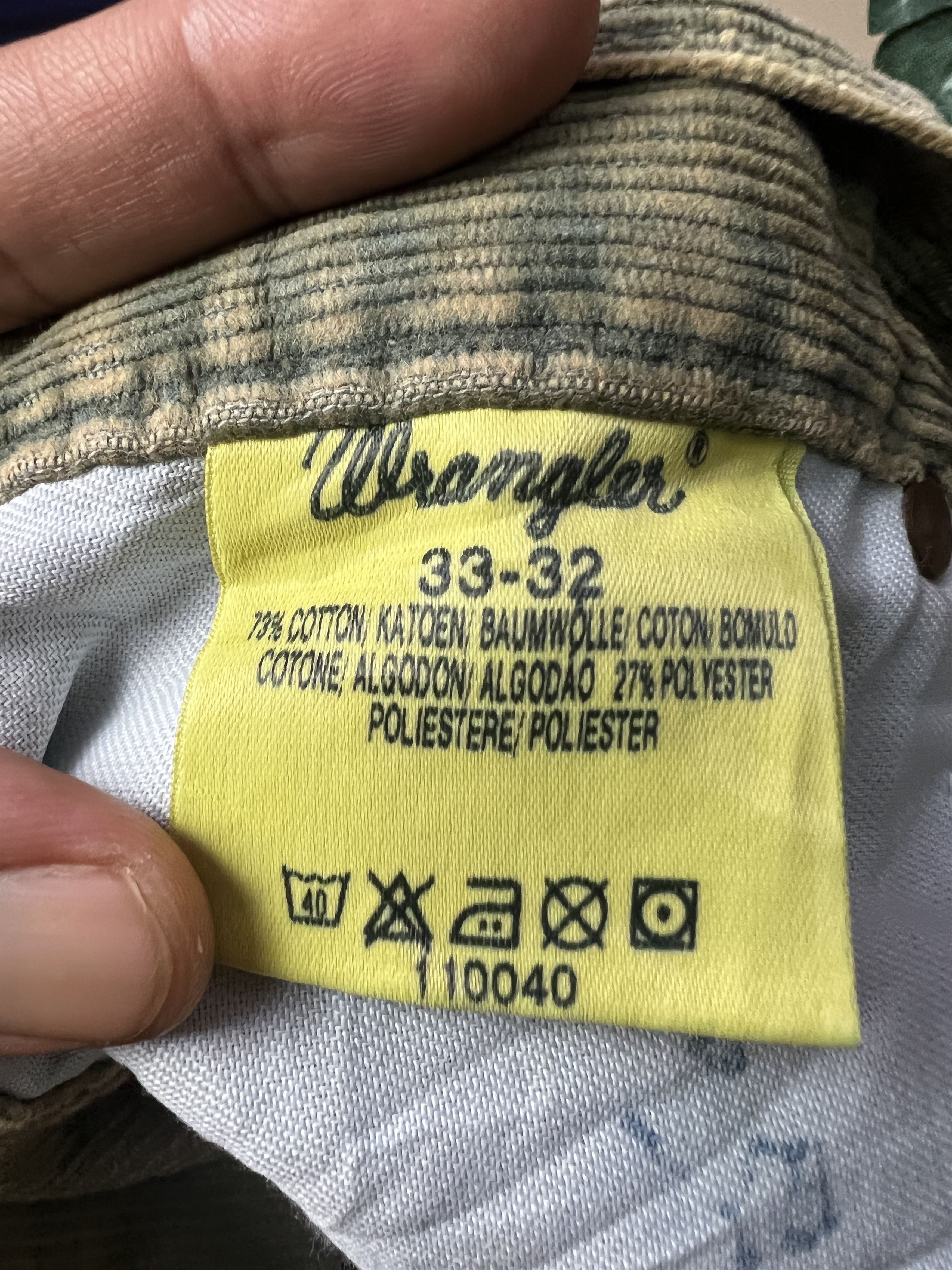 Wrangler 🔥Vintage Wrangler Corduroy Denim Size US 34 / EU 50 - 17 Thumbnail