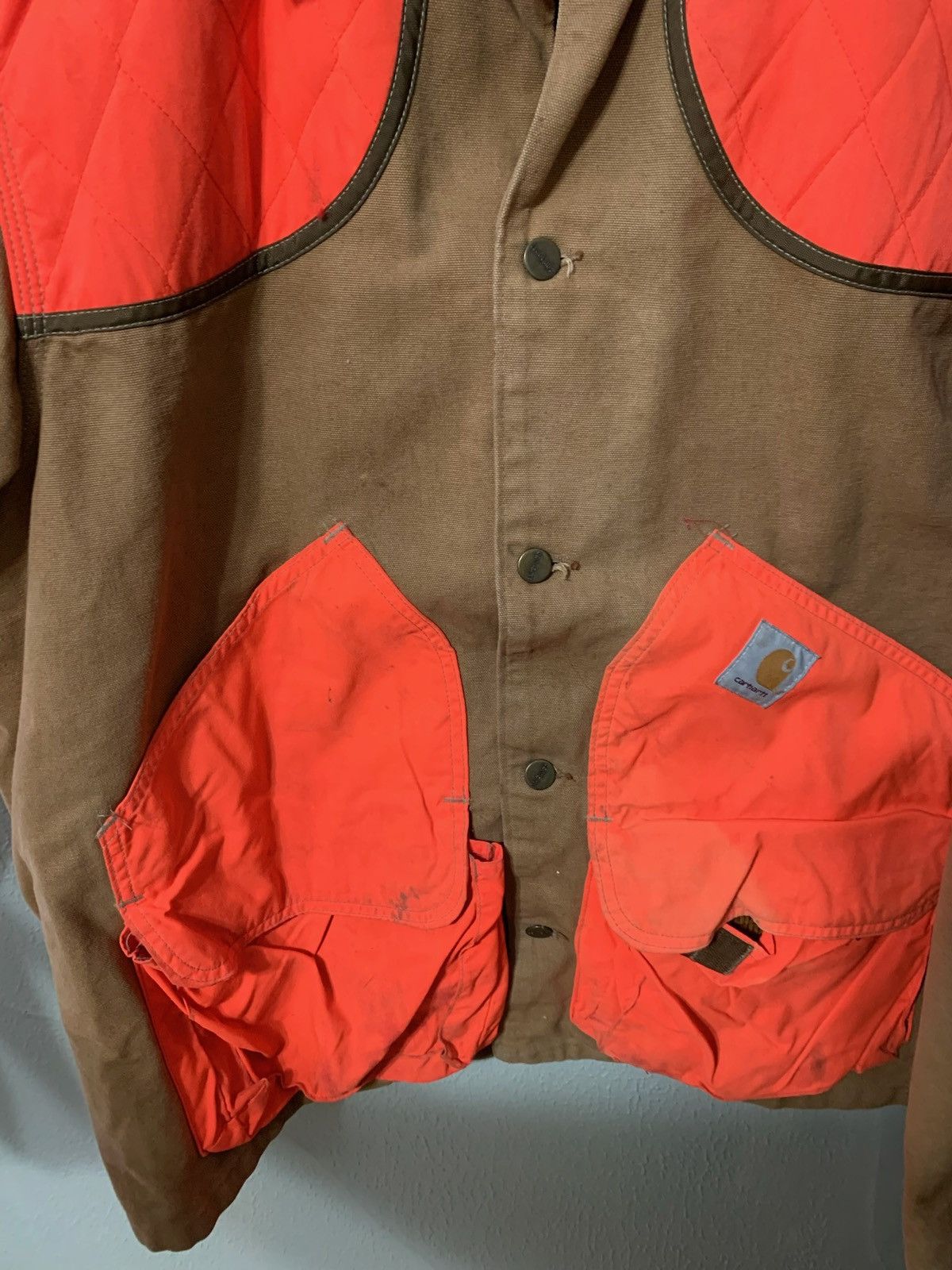 Carhartt × Vintage Vintage Carhartt Rare Hi-Vis Chore Jacket Size US XXL / EU 58 / 5 - 2 Thumbnail