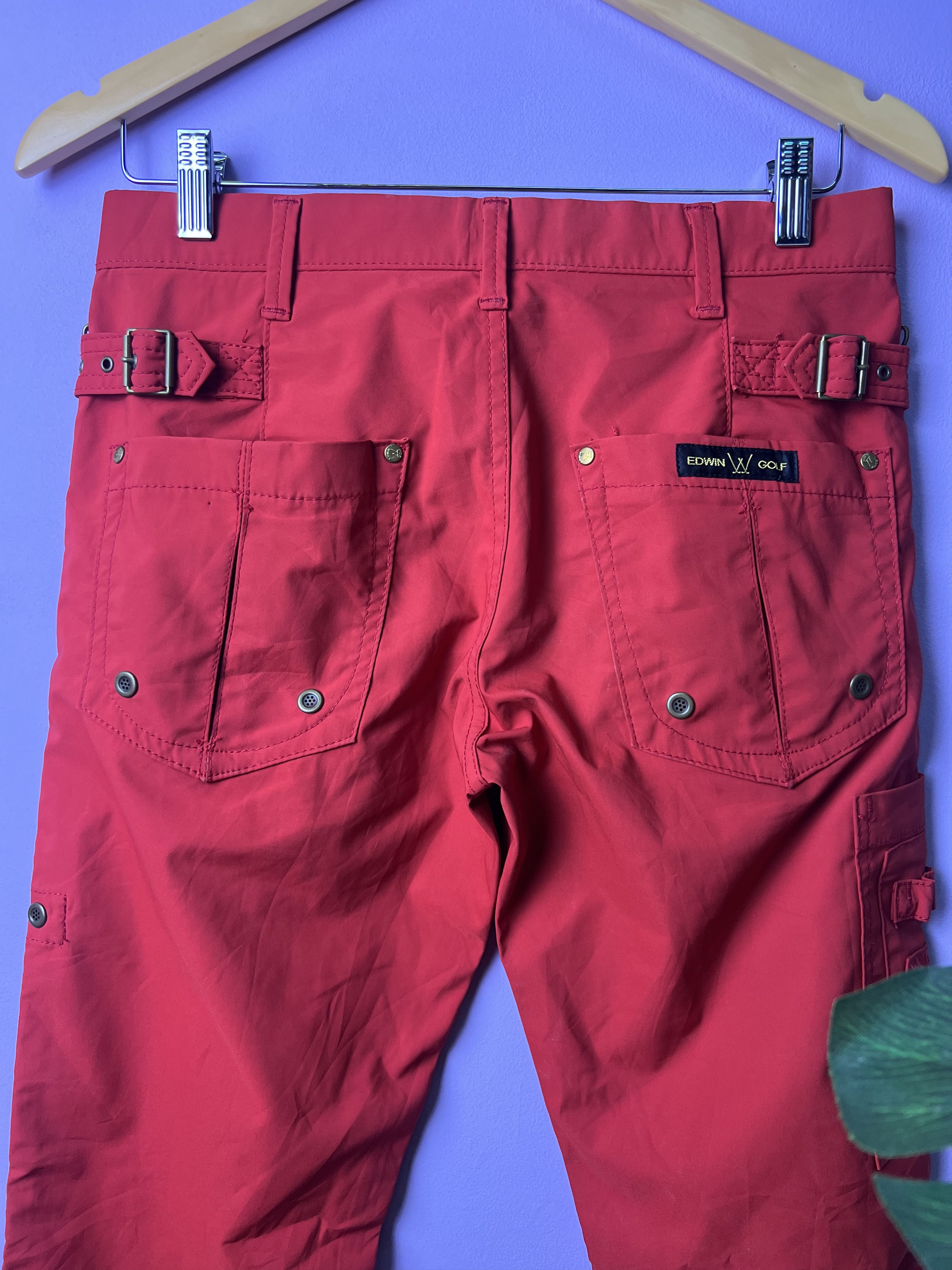 Edwin 🔥Red Edwin Golf Light Bondage Cargo Pants Size US 31 - 9 Thumbnail
