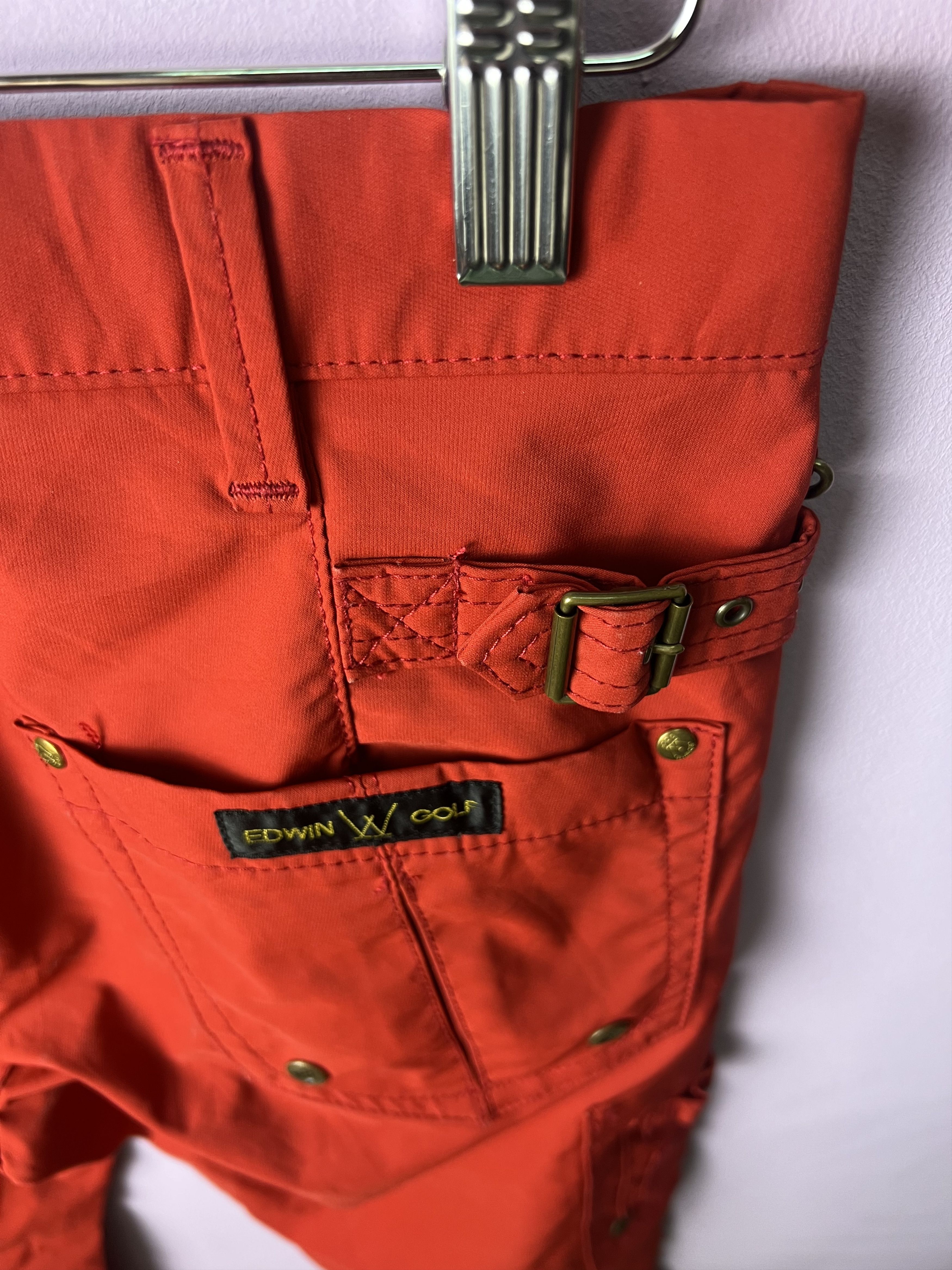 Edwin 🔥Red Edwin Golf Light Bondage Cargo Pants Size US 31 - 11 Thumbnail