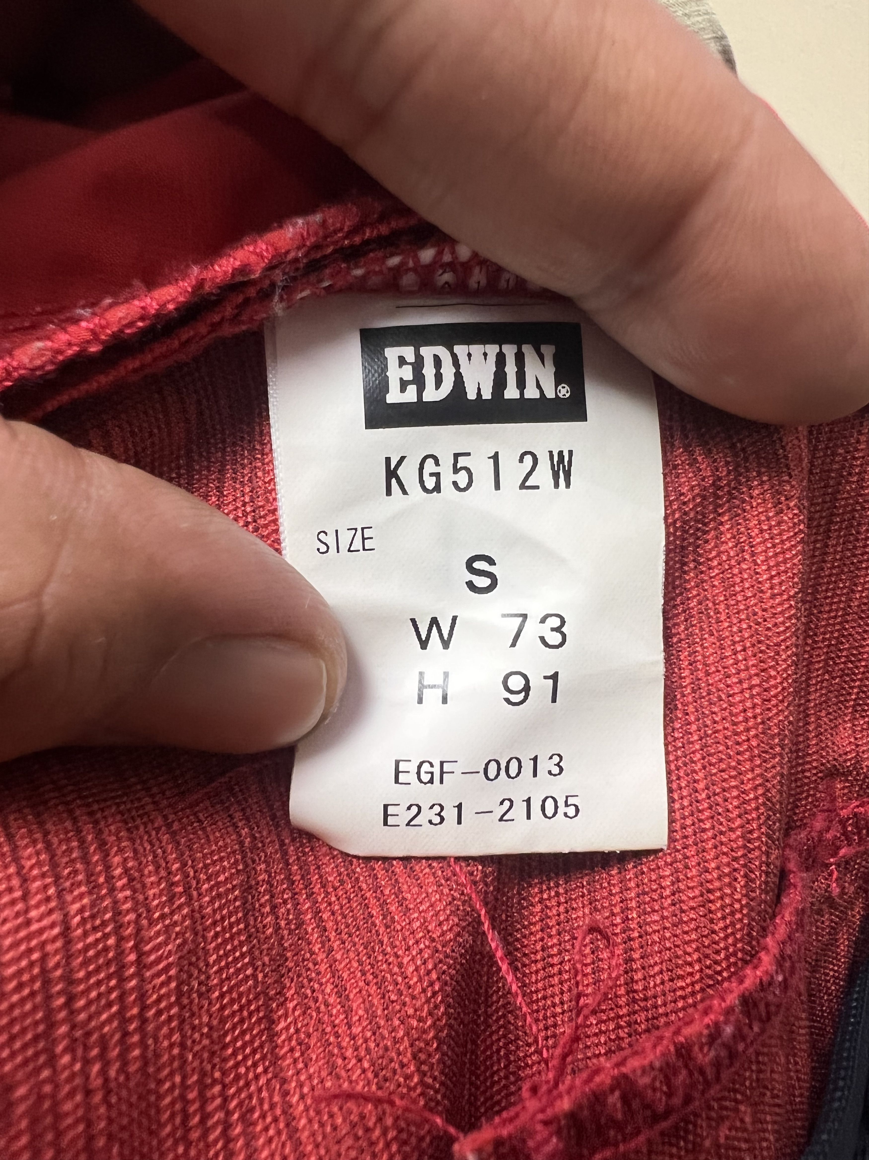 Edwin 🔥Red Edwin Golf Light Bondage Cargo Pants Size US 31 - 16 Thumbnail
