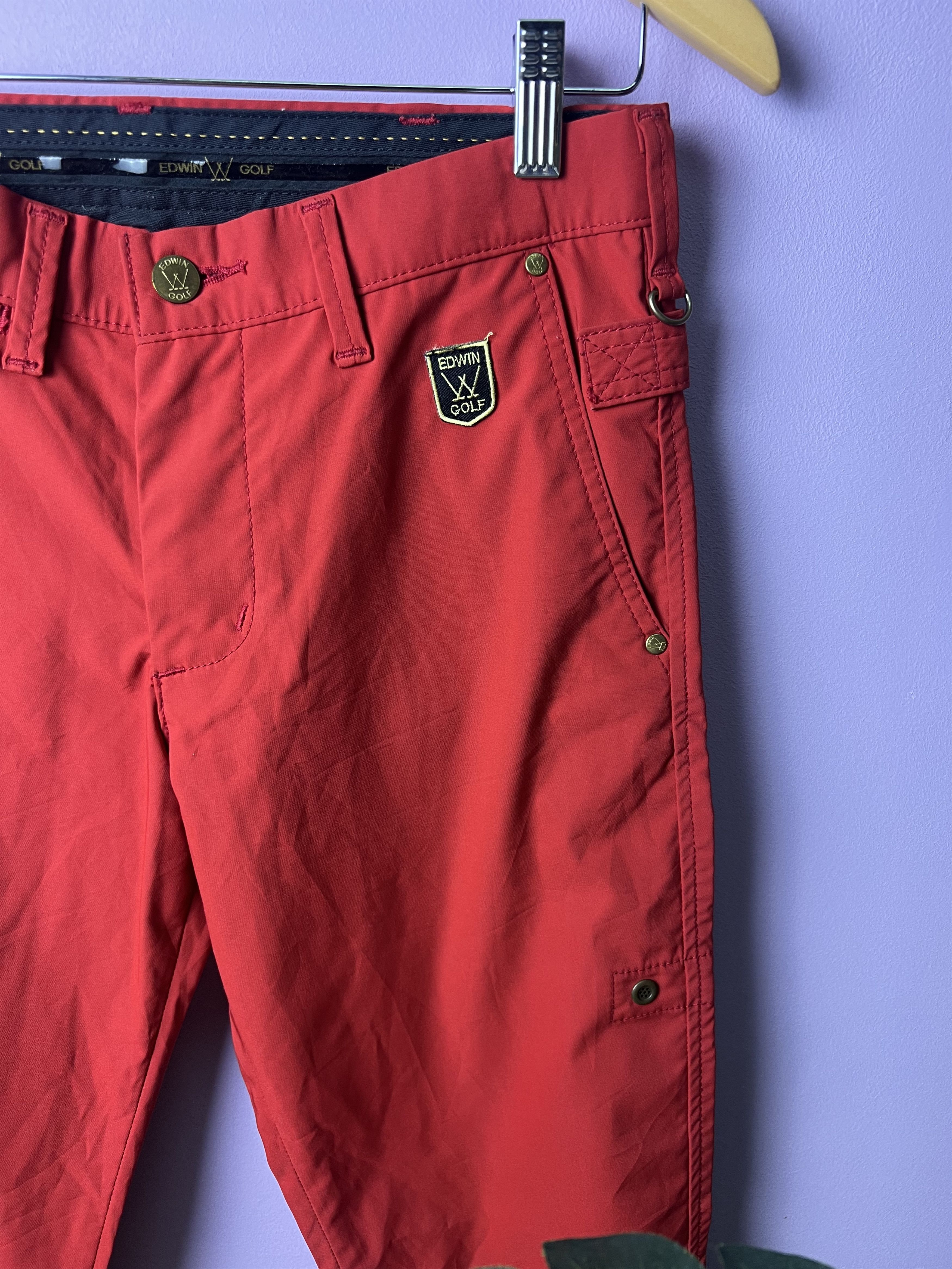 Edwin 🔥Red Edwin Golf Light Bondage Cargo Pants Size US 31 - 7 Thumbnail