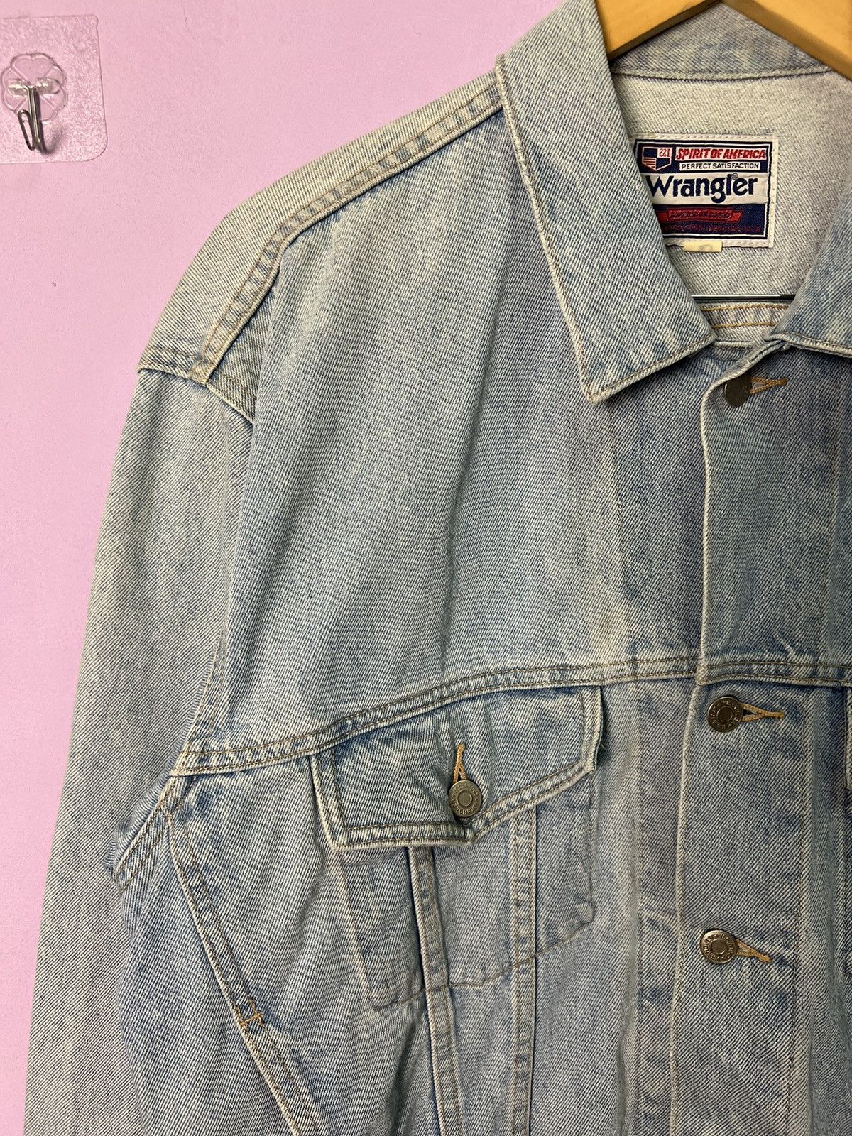 Wrangler 🔥Vintage Wrangler Denim Trucker Size US XL / EU 56 / 4 - 9 Thumbnail