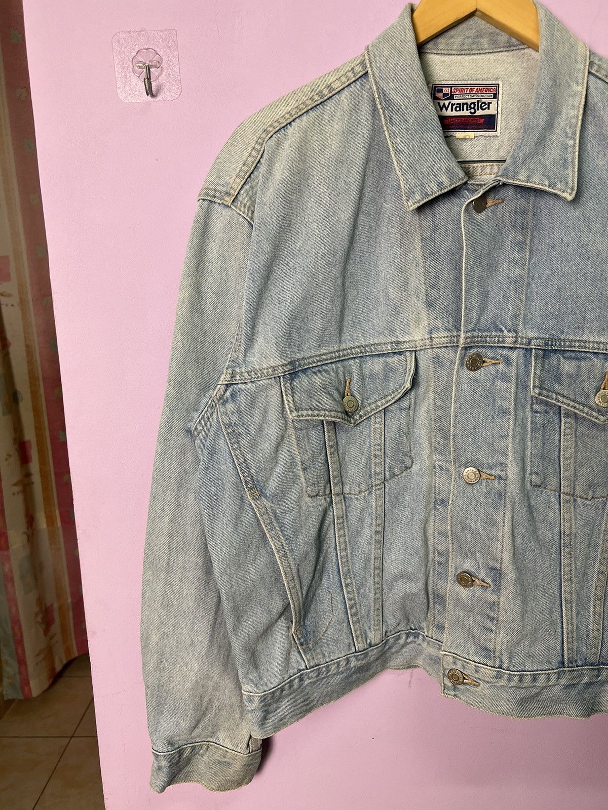 Wrangler 🔥Vintage Wrangler Denim Trucker Size US XL / EU 56 / 4 - 5 Thumbnail