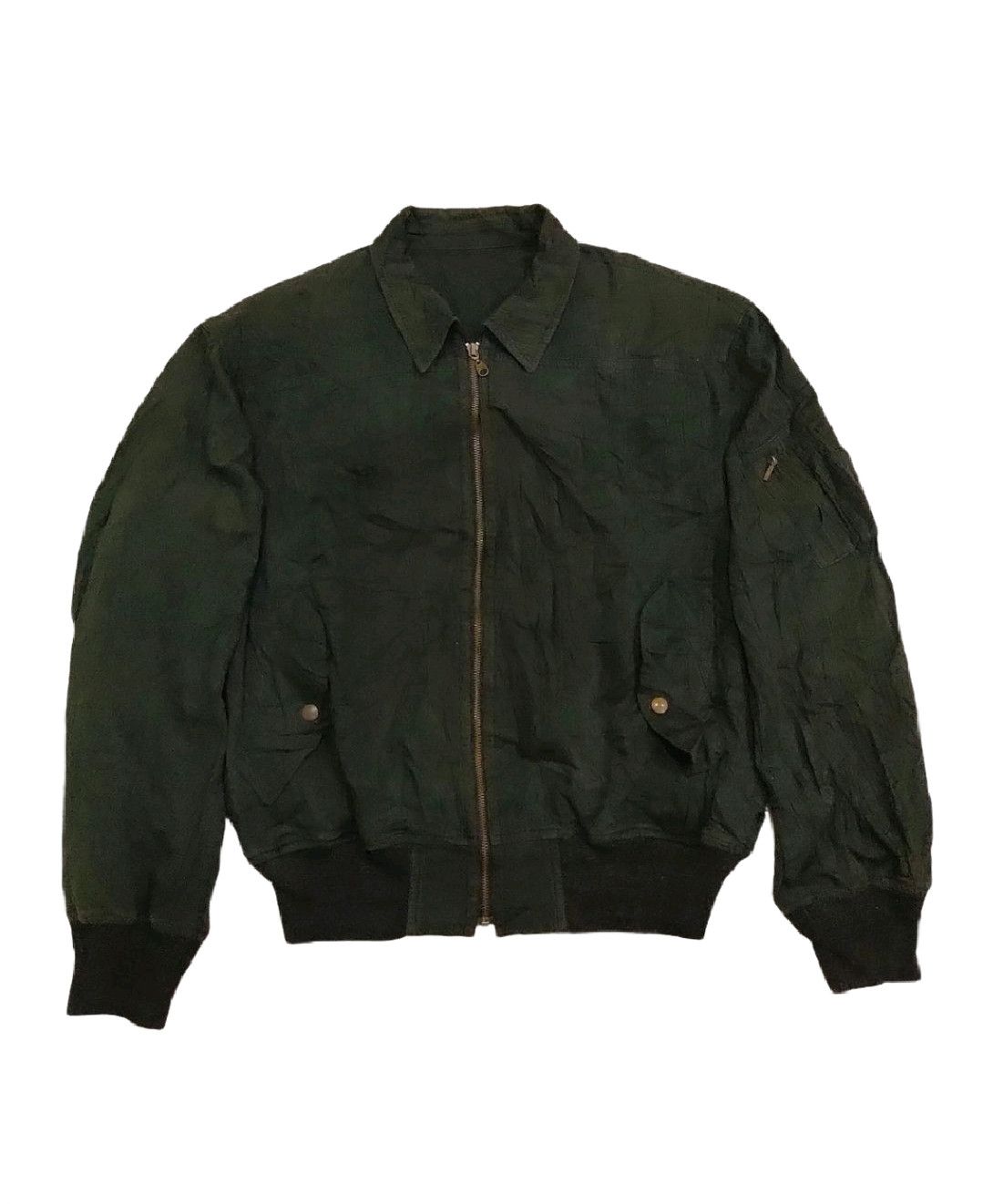 Japanese Brand 🇯🇵Vintage JUN MEN Bomber Jacket Size US M / EU 48-50 / 2 - 2 Thumbnail